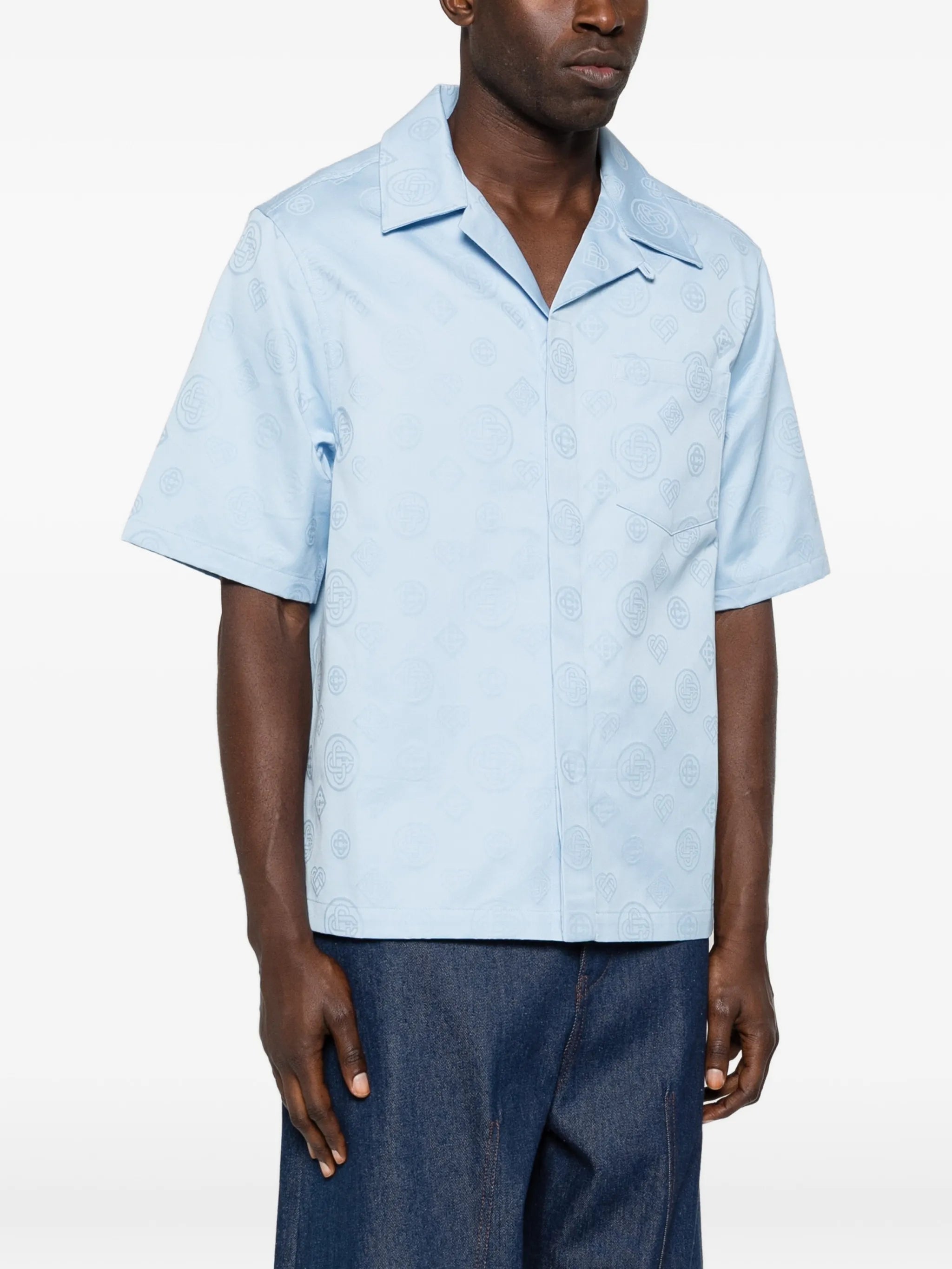 monogram short-sleeve shirt