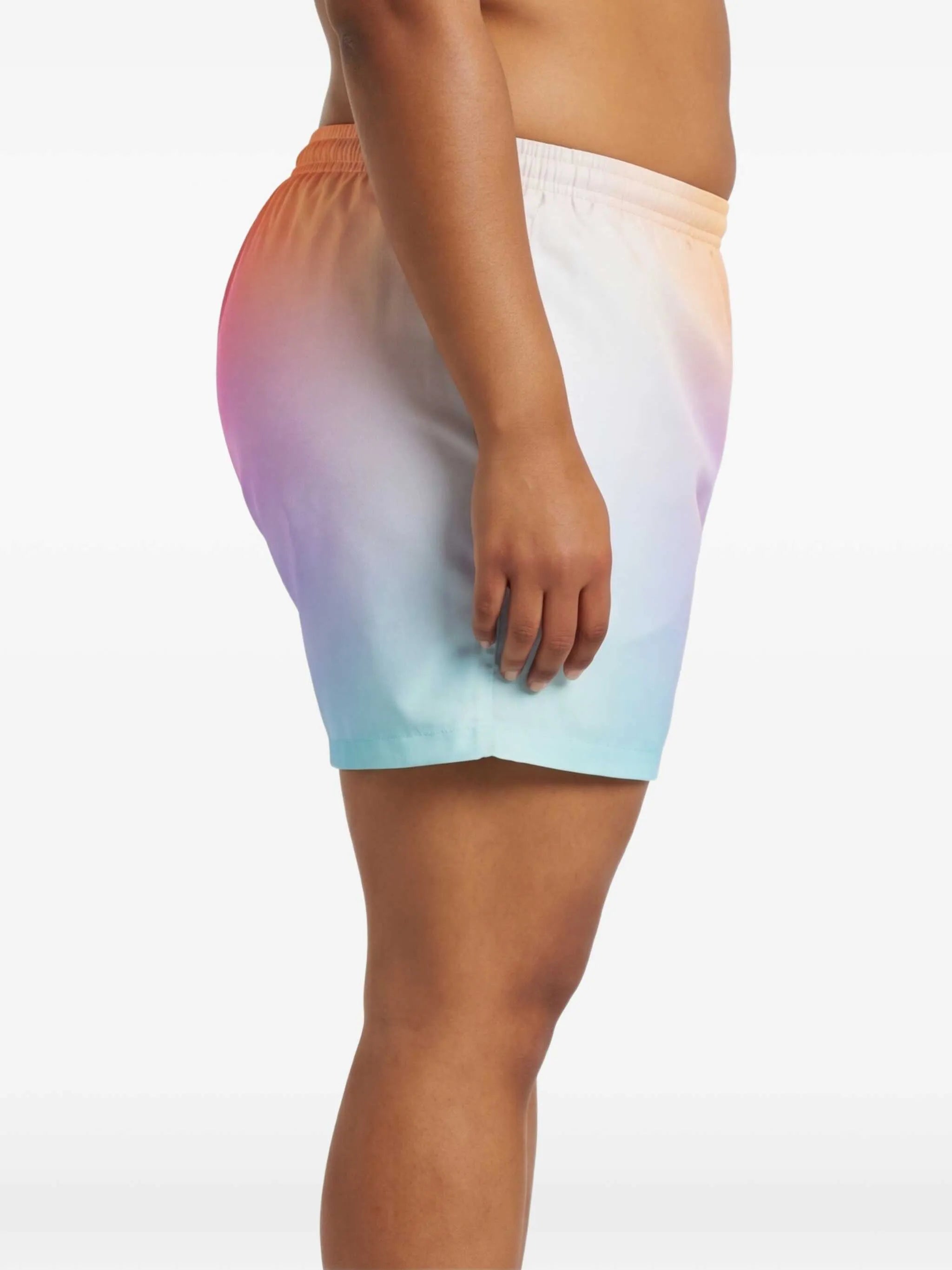 gradient printed swim shorts