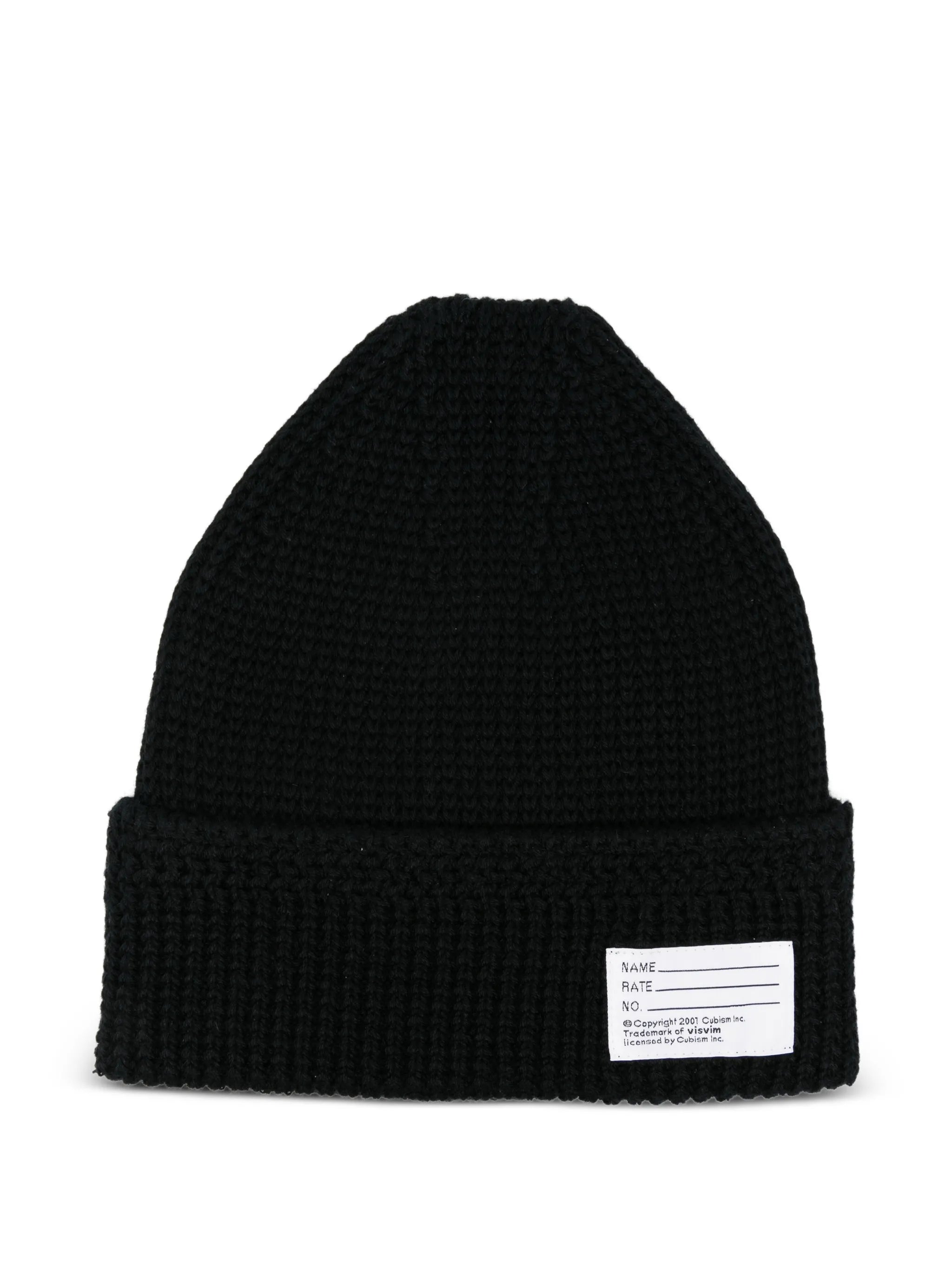 label-detail beanie