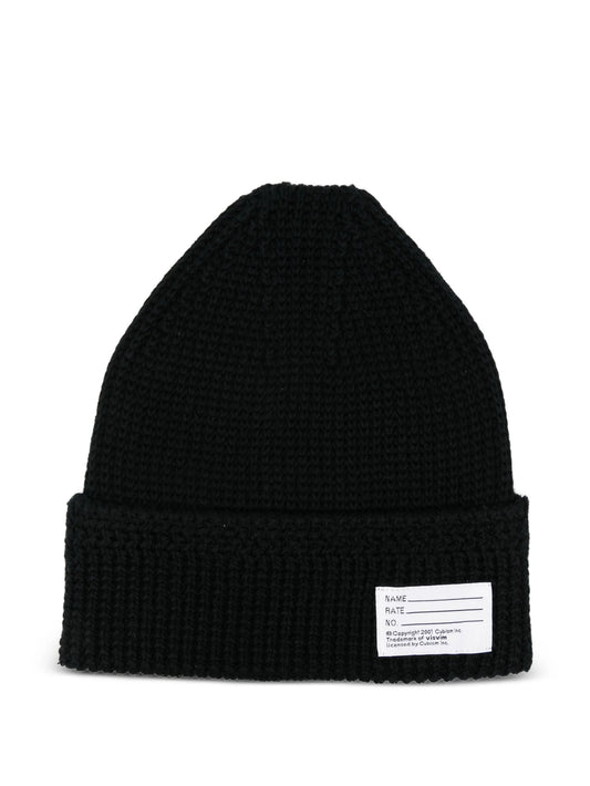 label-detail beanie