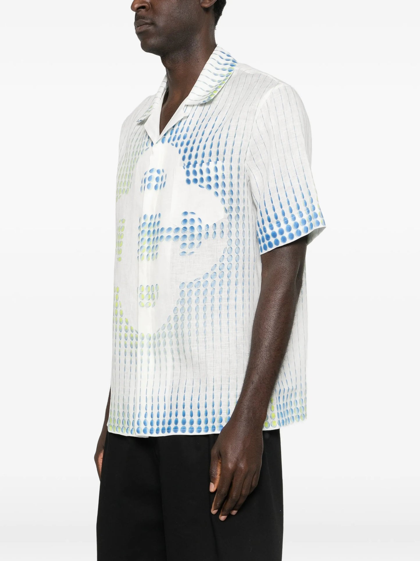 x Martin Naumann dots cuban-collar graphic shirt