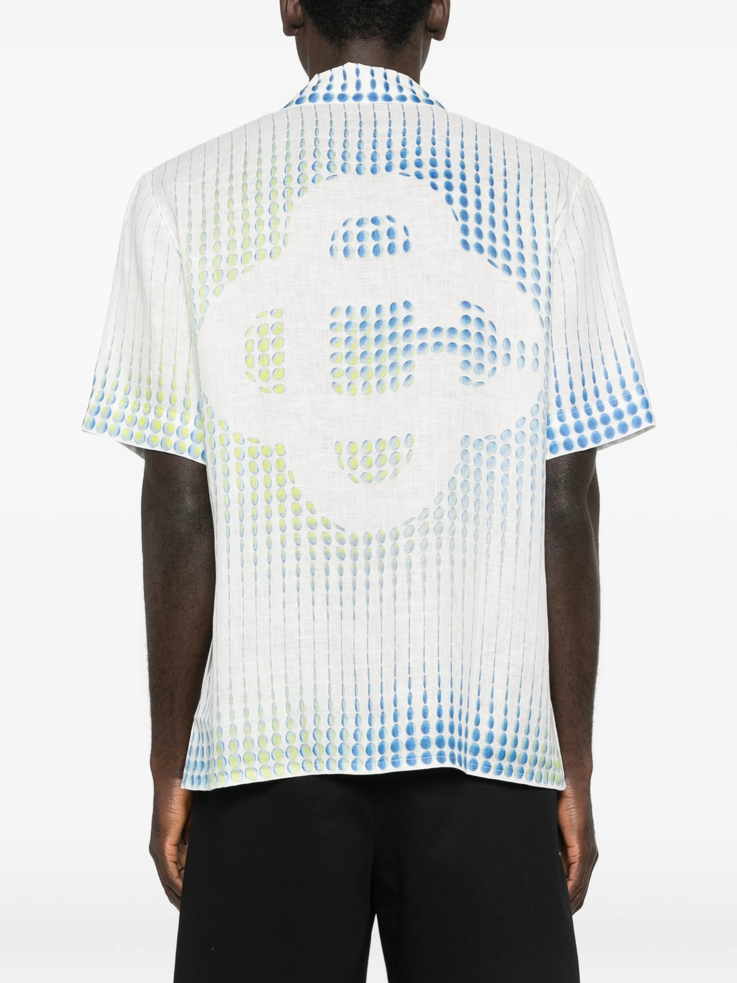 x Martin Naumann dots cuban-collar graphic shirt