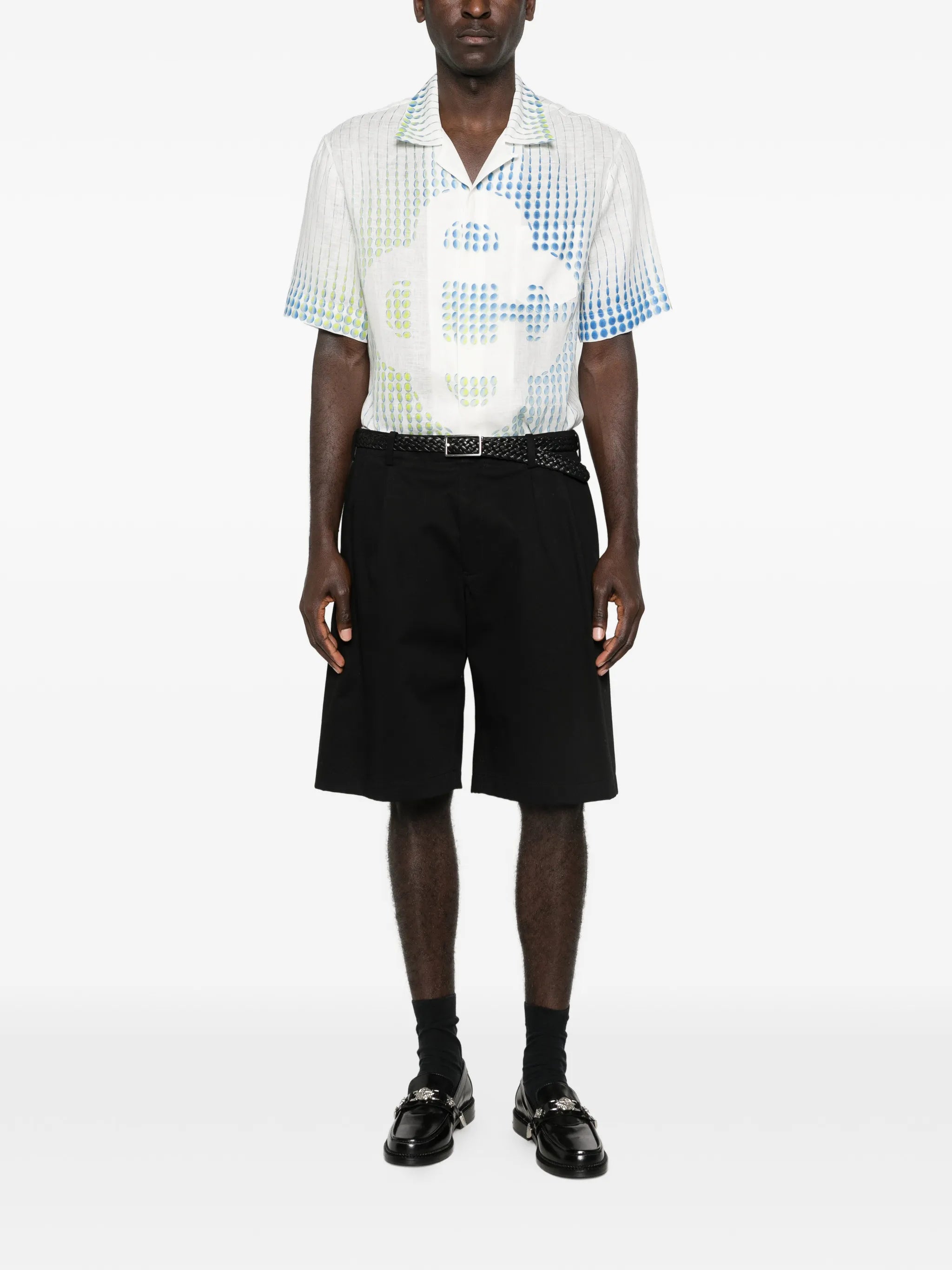 x Martin Naumann dots cuban-collar graphic shirt