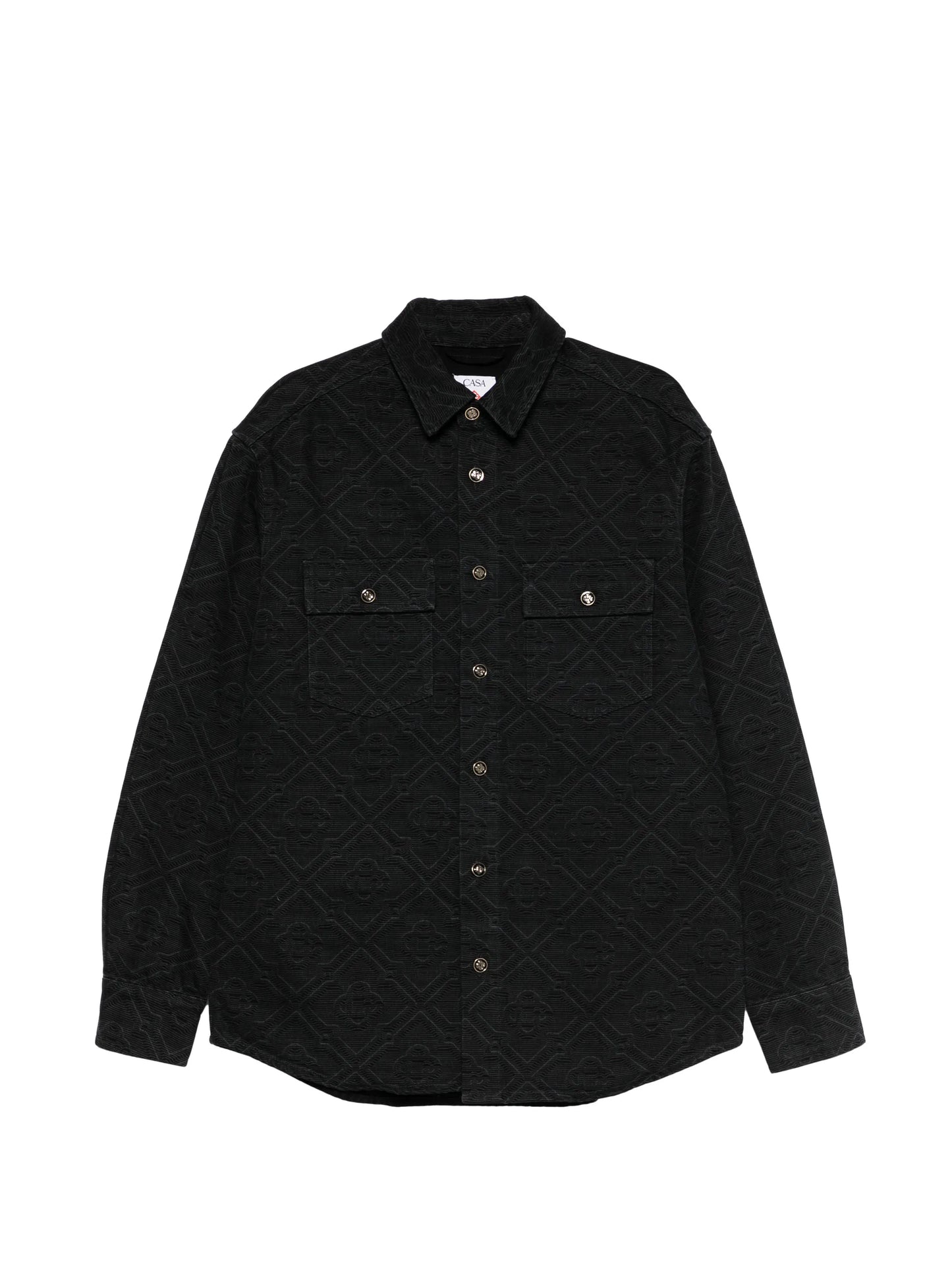 monogram denim shirt
