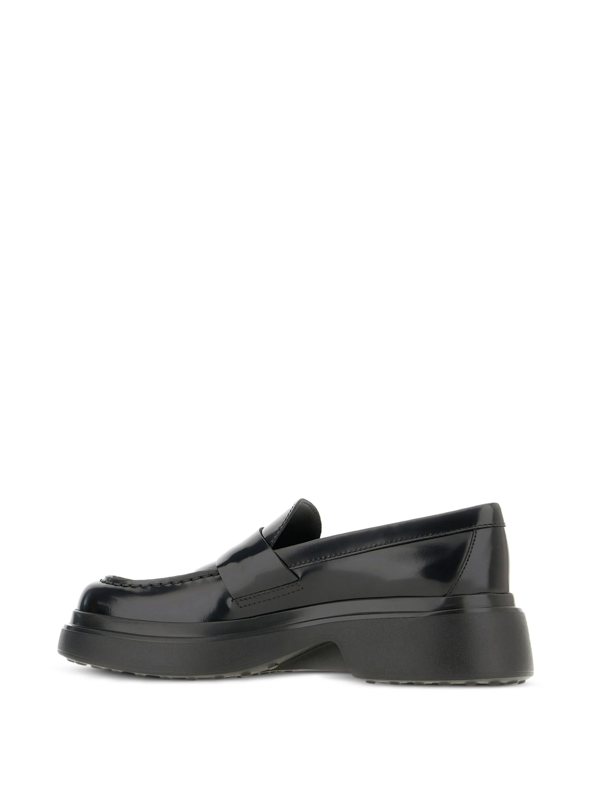 platform leather loafers