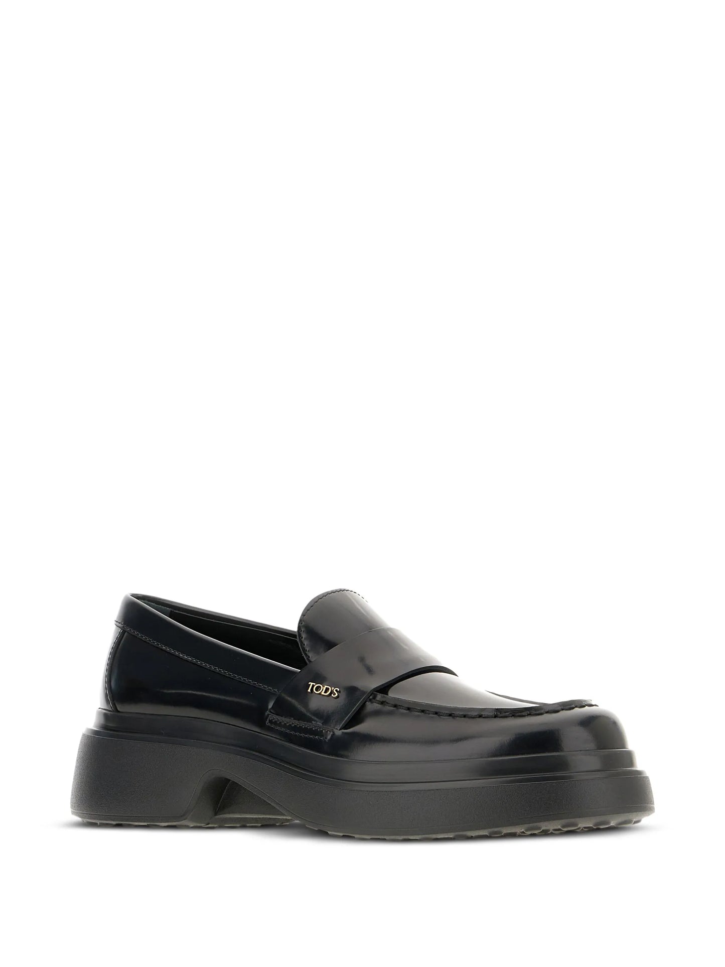 platform leather loafers