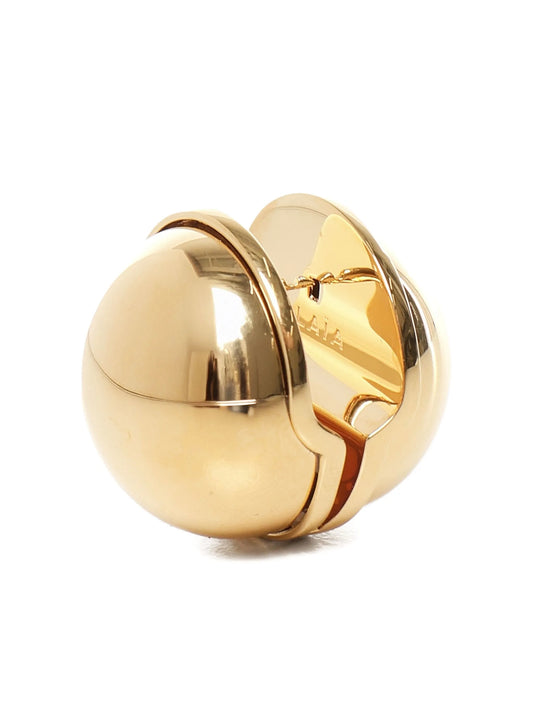 sphere-shaped earrings