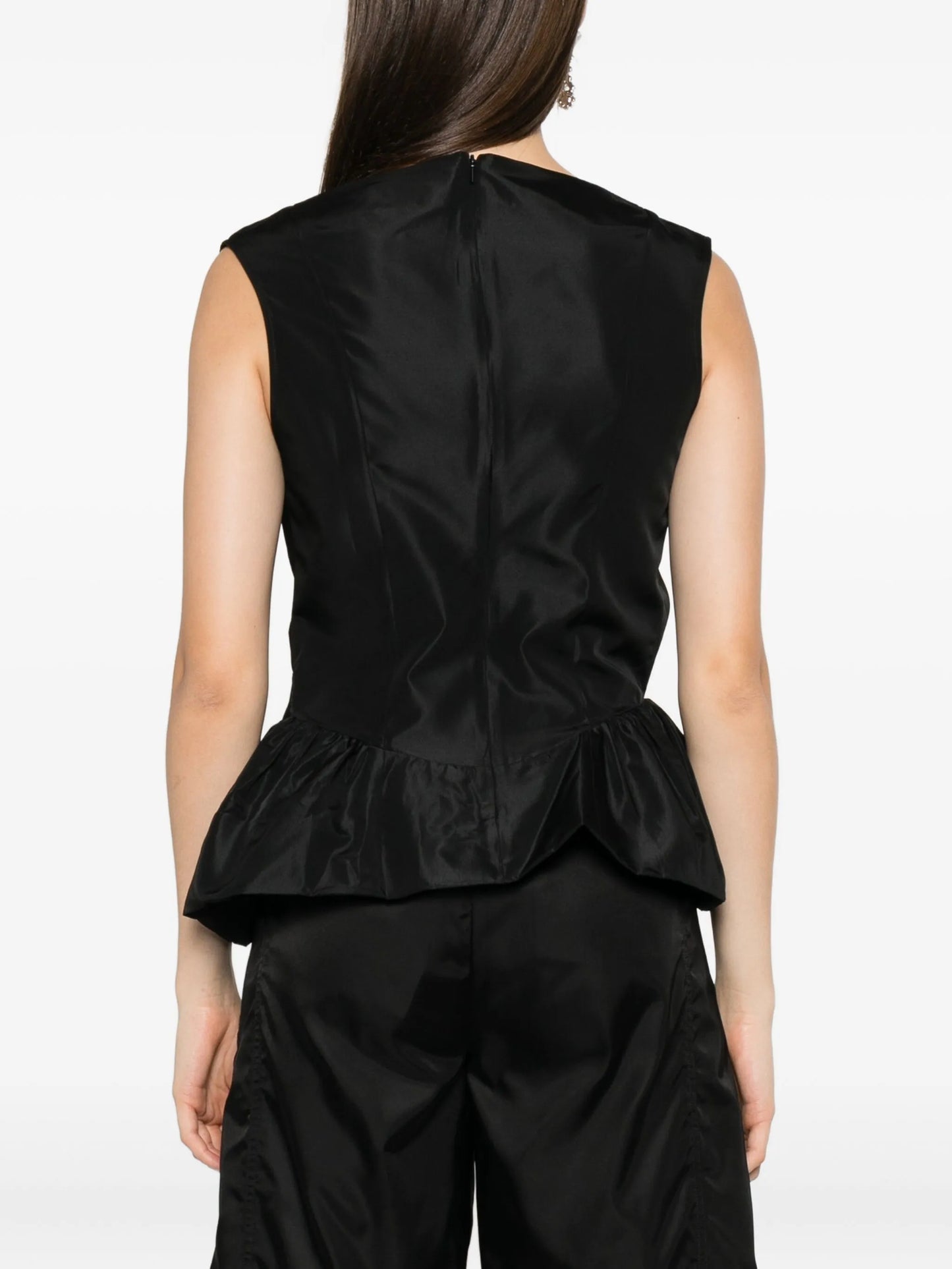 draped peplum top