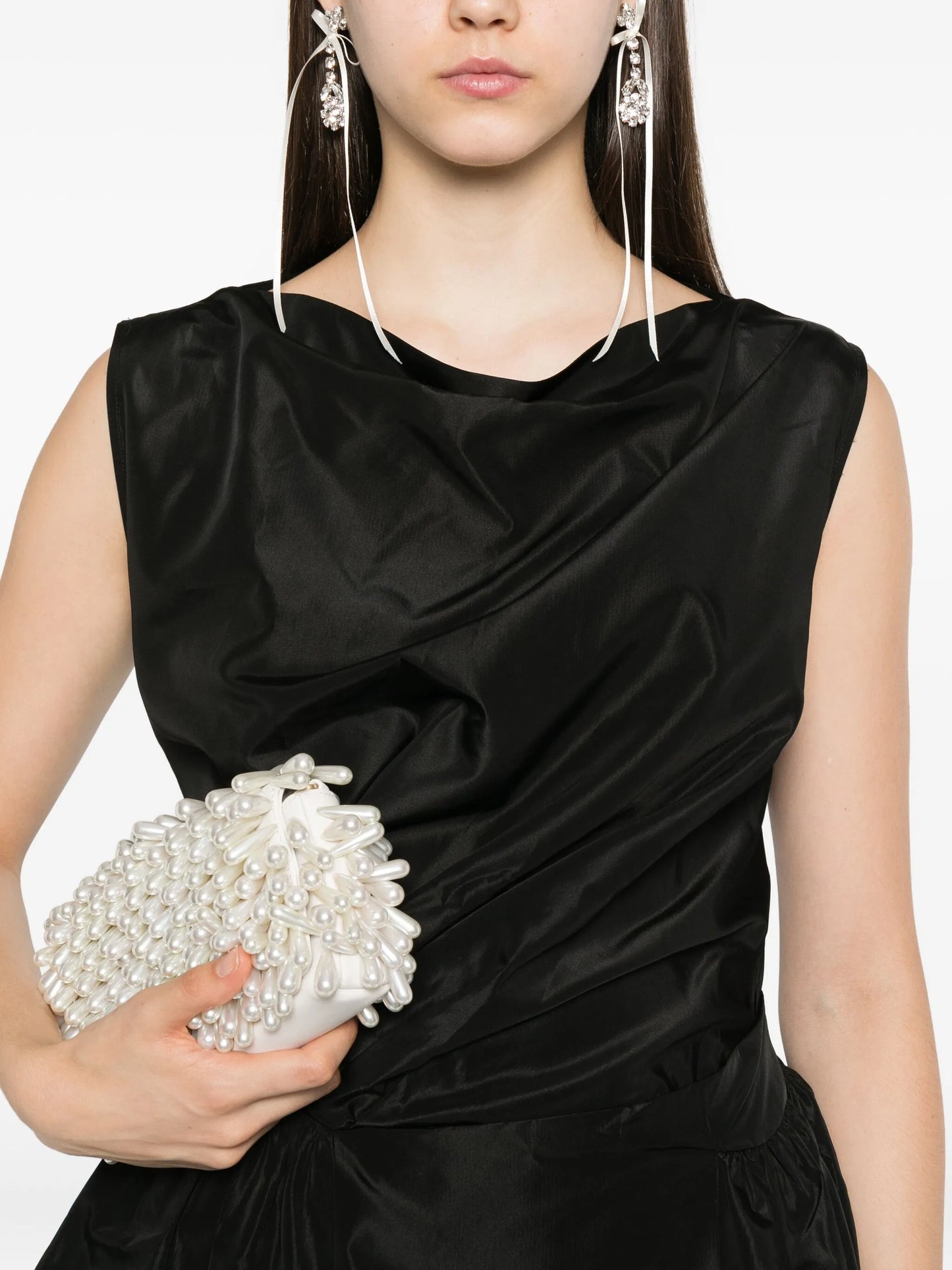 draped peplum top