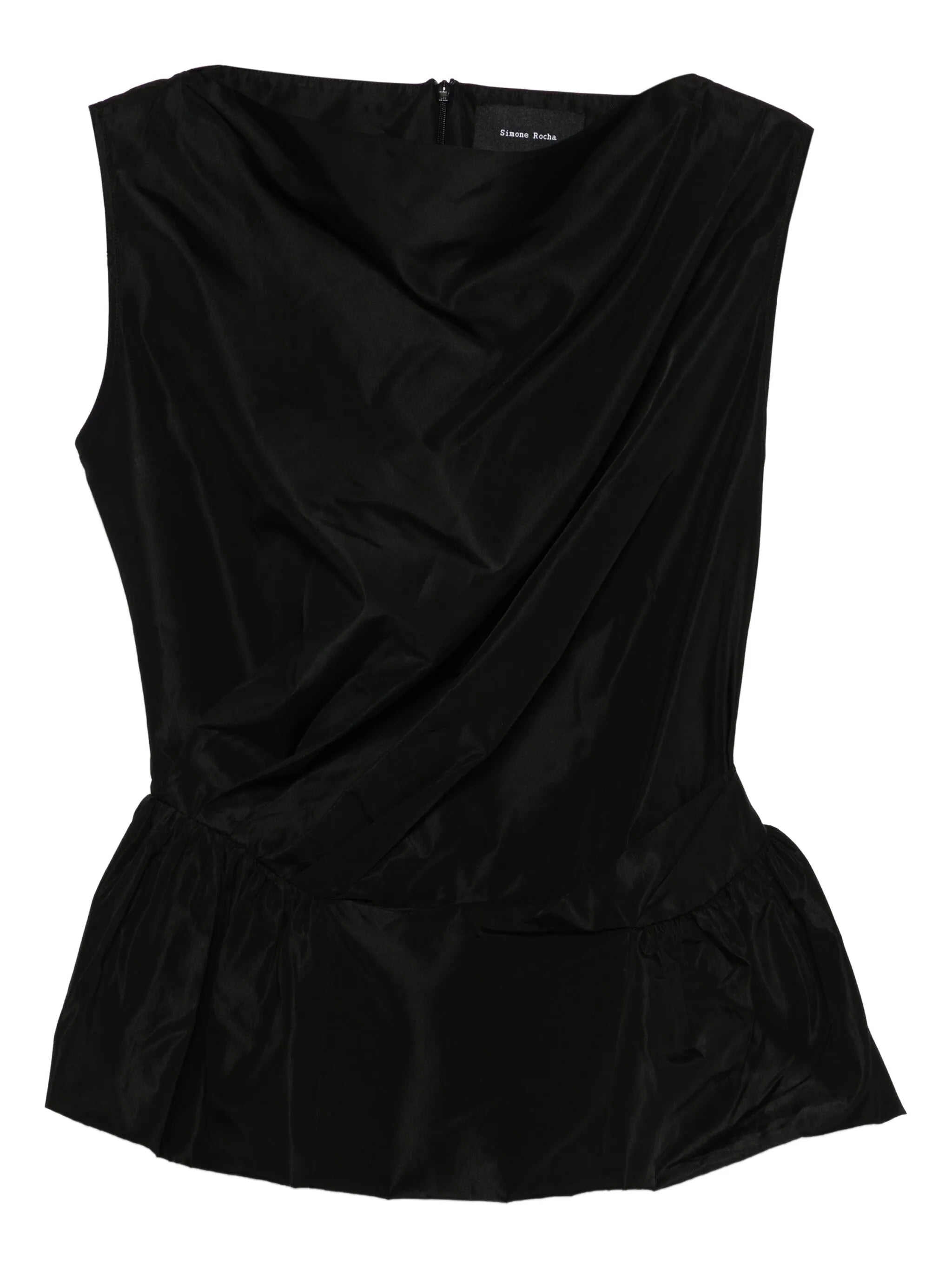 draped peplum top