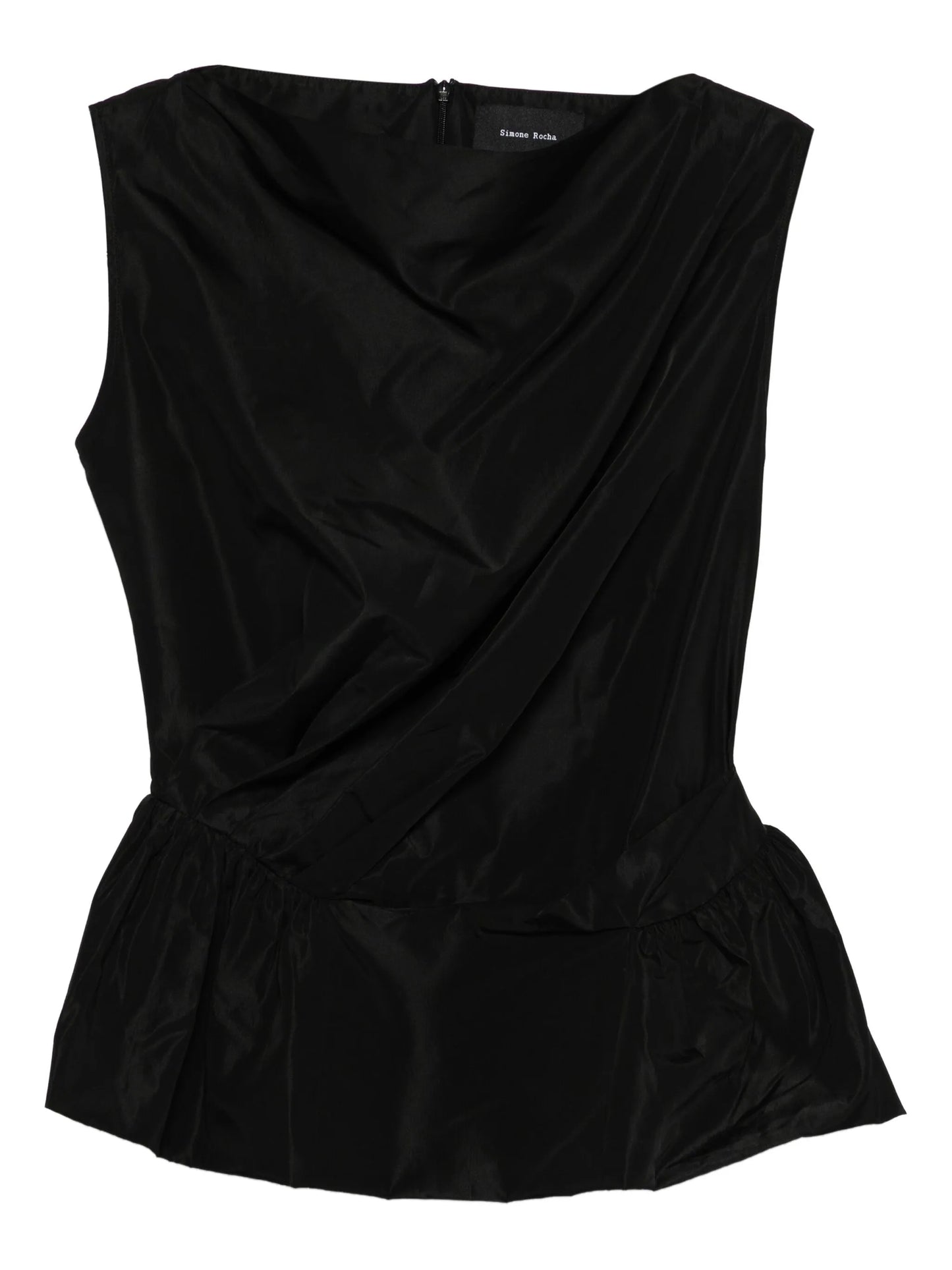 draped peplum top