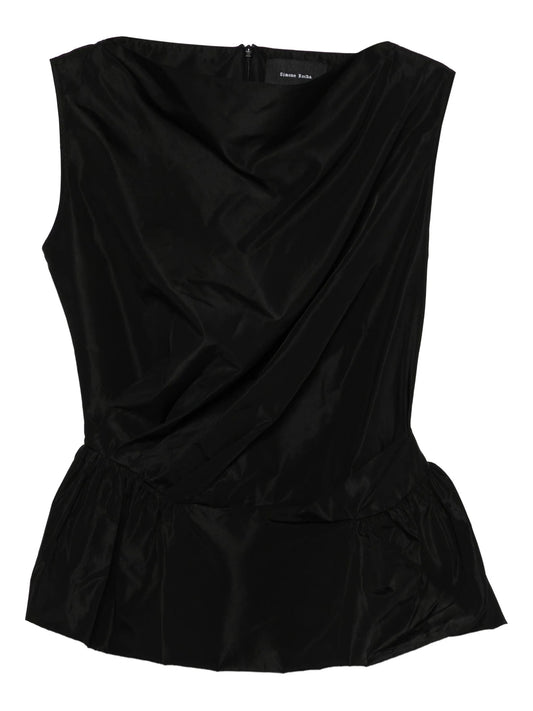 draped peplum top