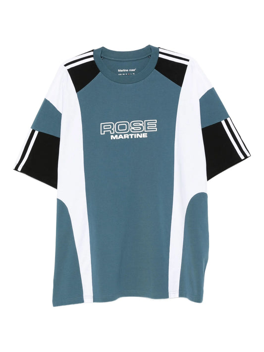 panelled stripe T-shirt