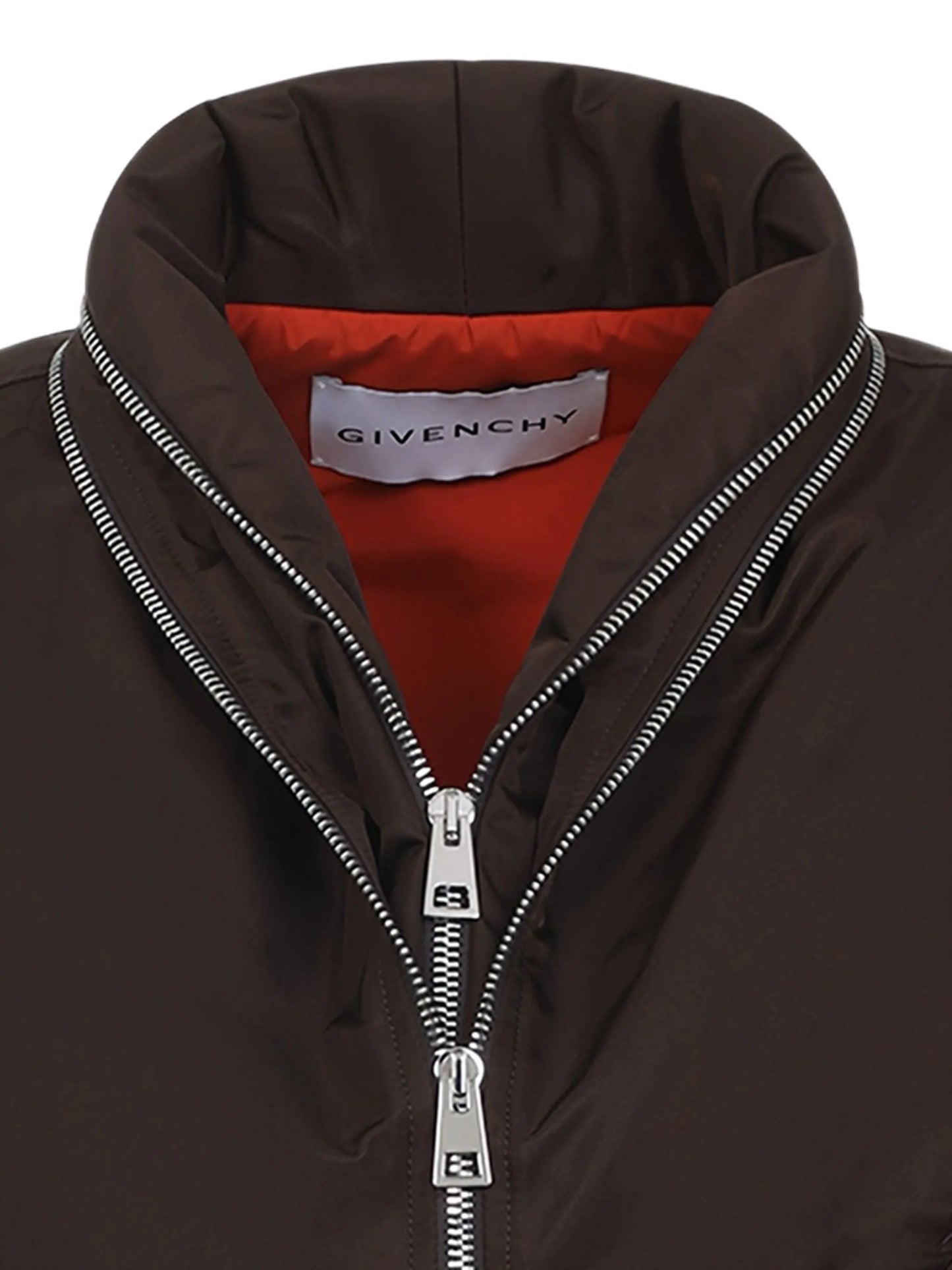 zip-fastening bomber jacket