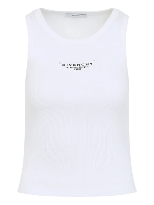 ribbed logo top