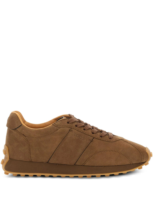 suede lace-up sneakers