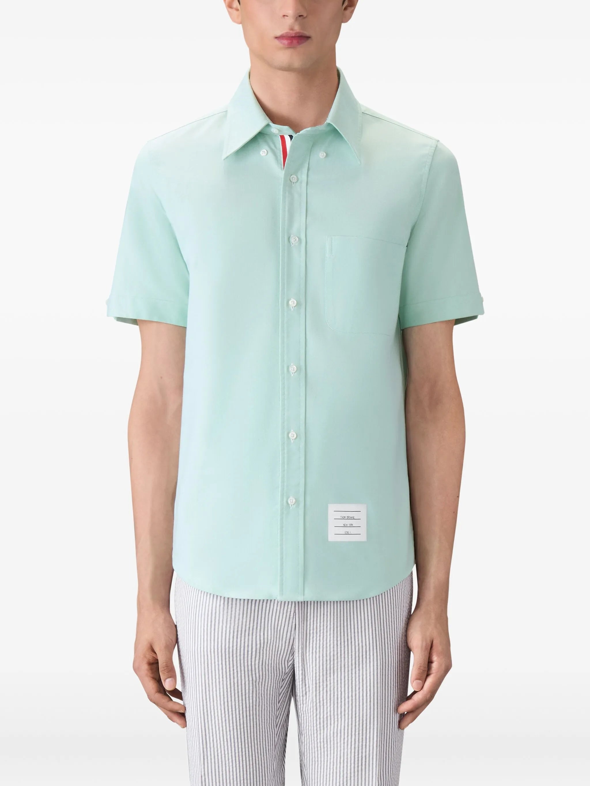 patch-pocket short-sleeve shirt