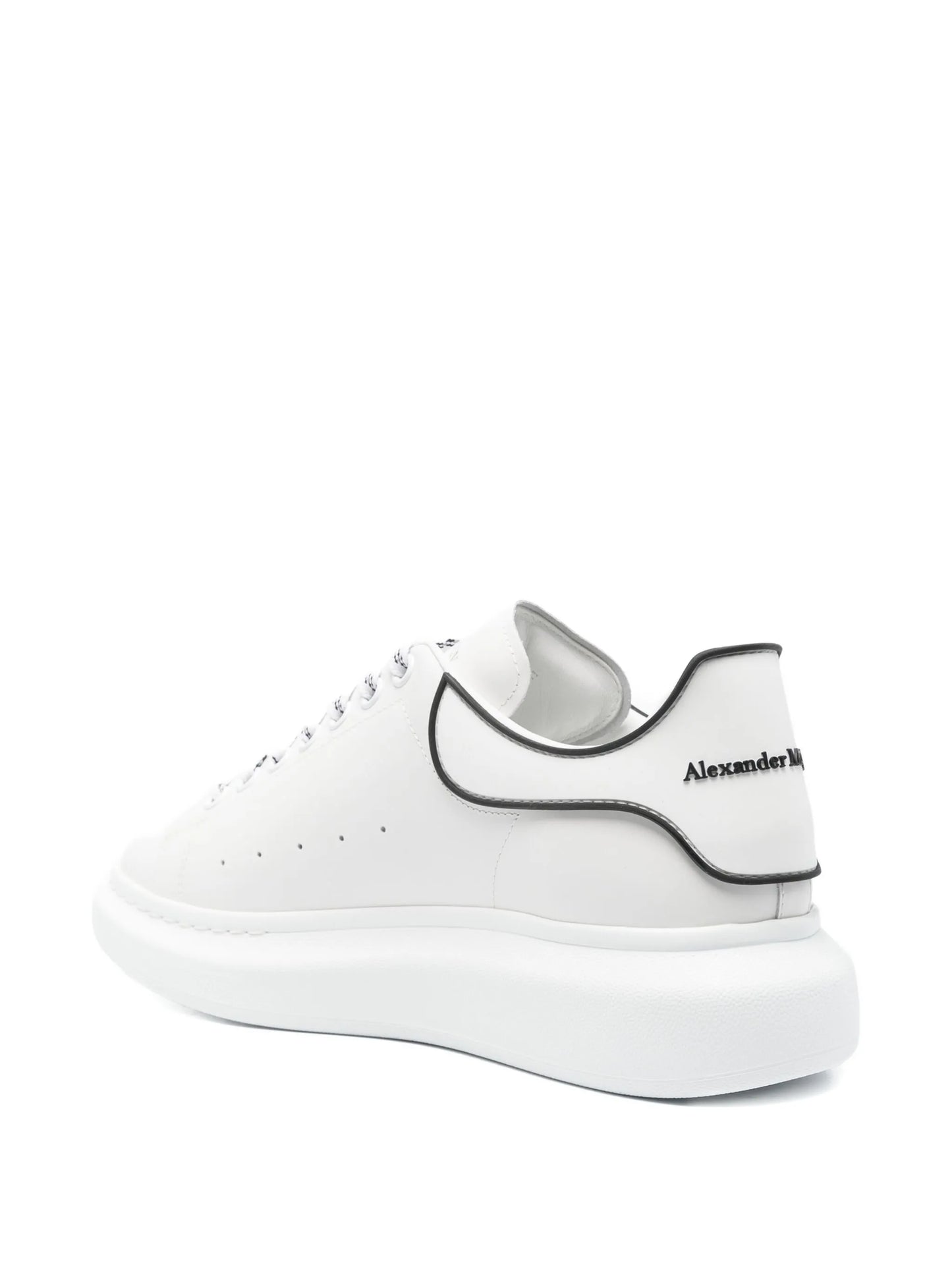 NEW TECH CALFTPU HEEL COUNTER CHUNKY SOLE SNEAKER WHT BLK O