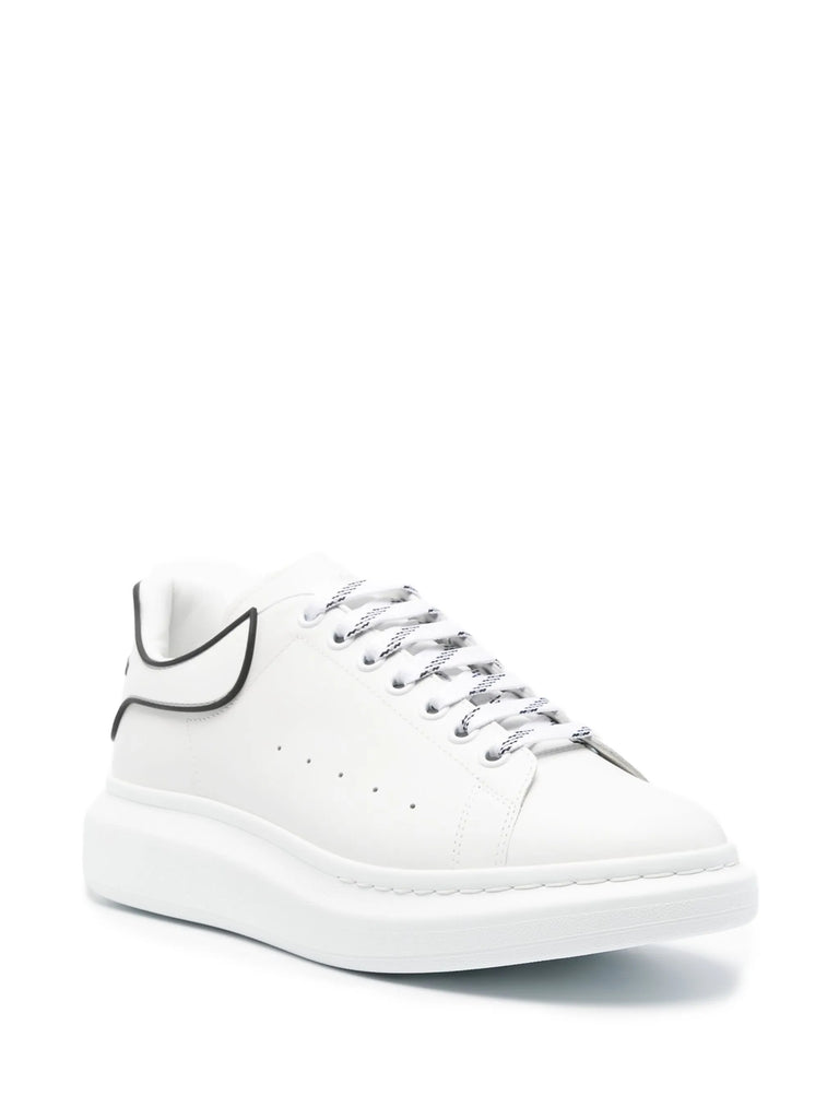 NEW TECH CALFTPU HEEL COUNTER CHUNKY SOLE SNEAKER WHT BLK O