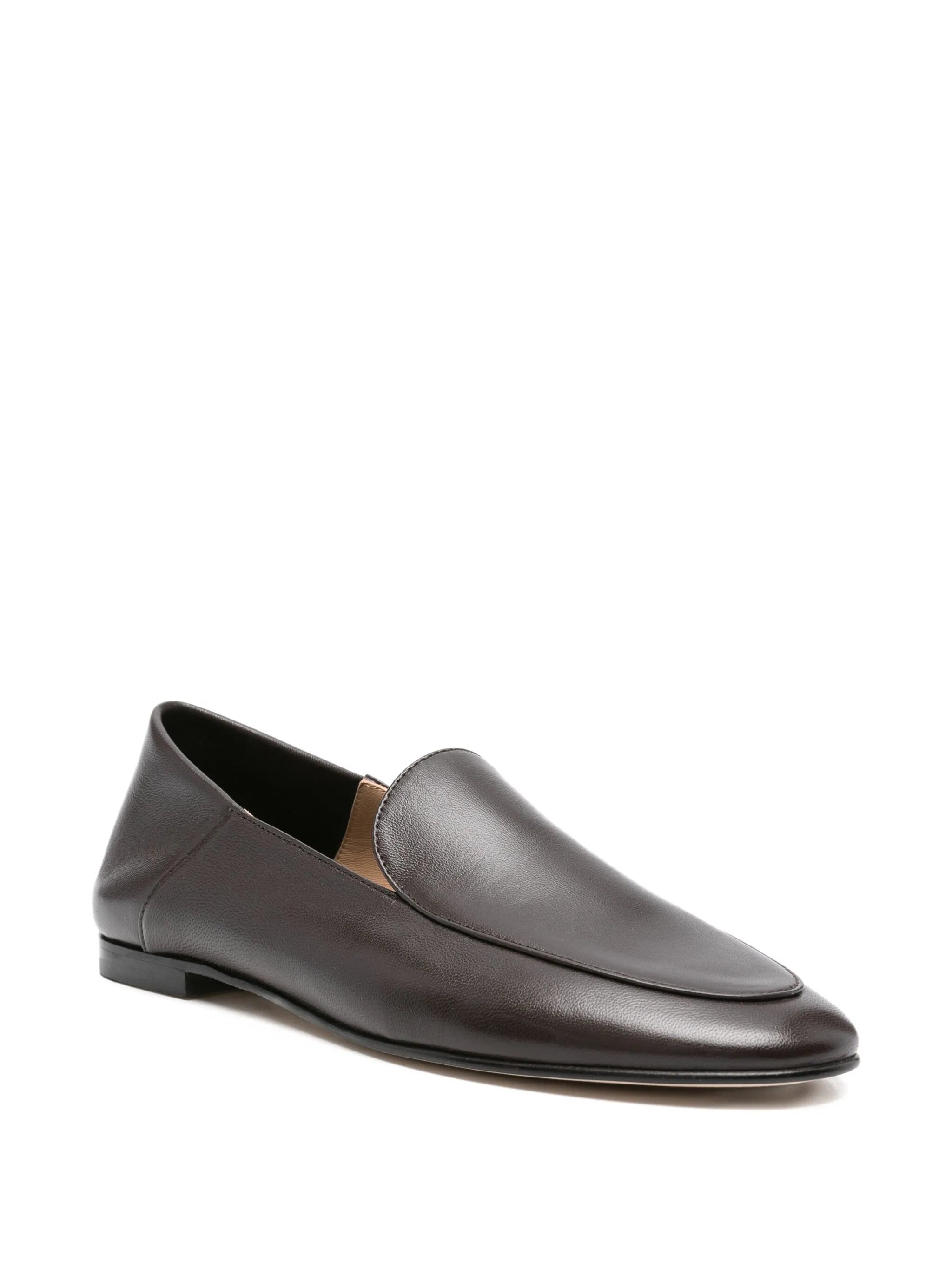 Gio pointed-toe leather loafers