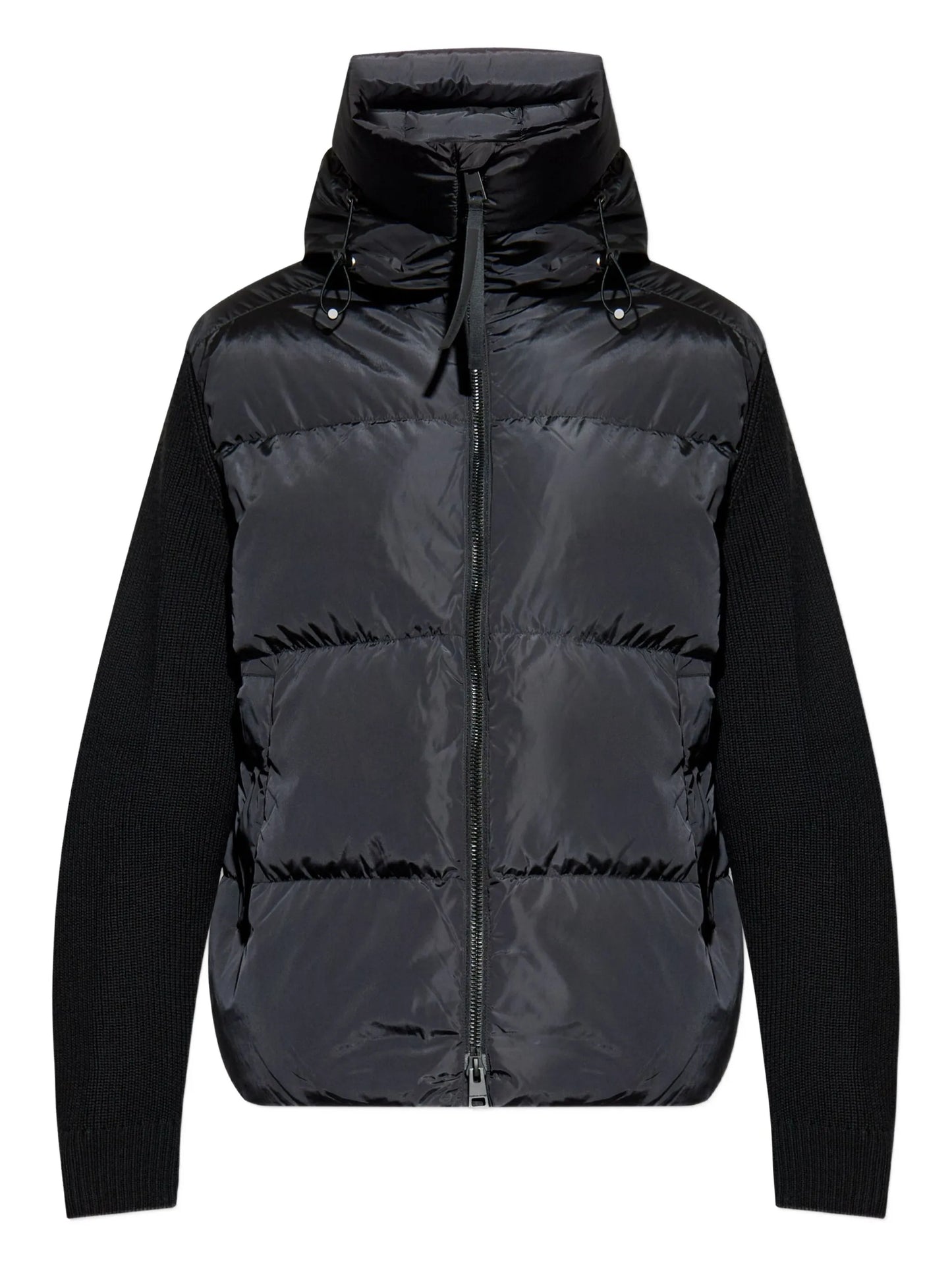quilted hooded padded jacket