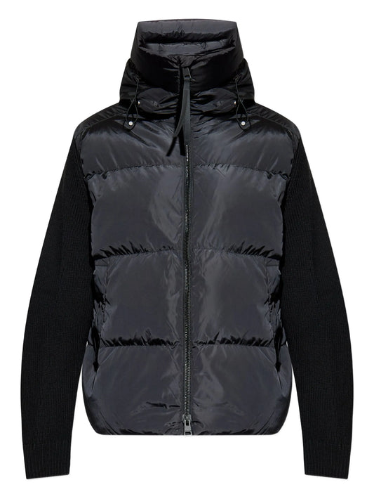 quilted hooded padded jacket