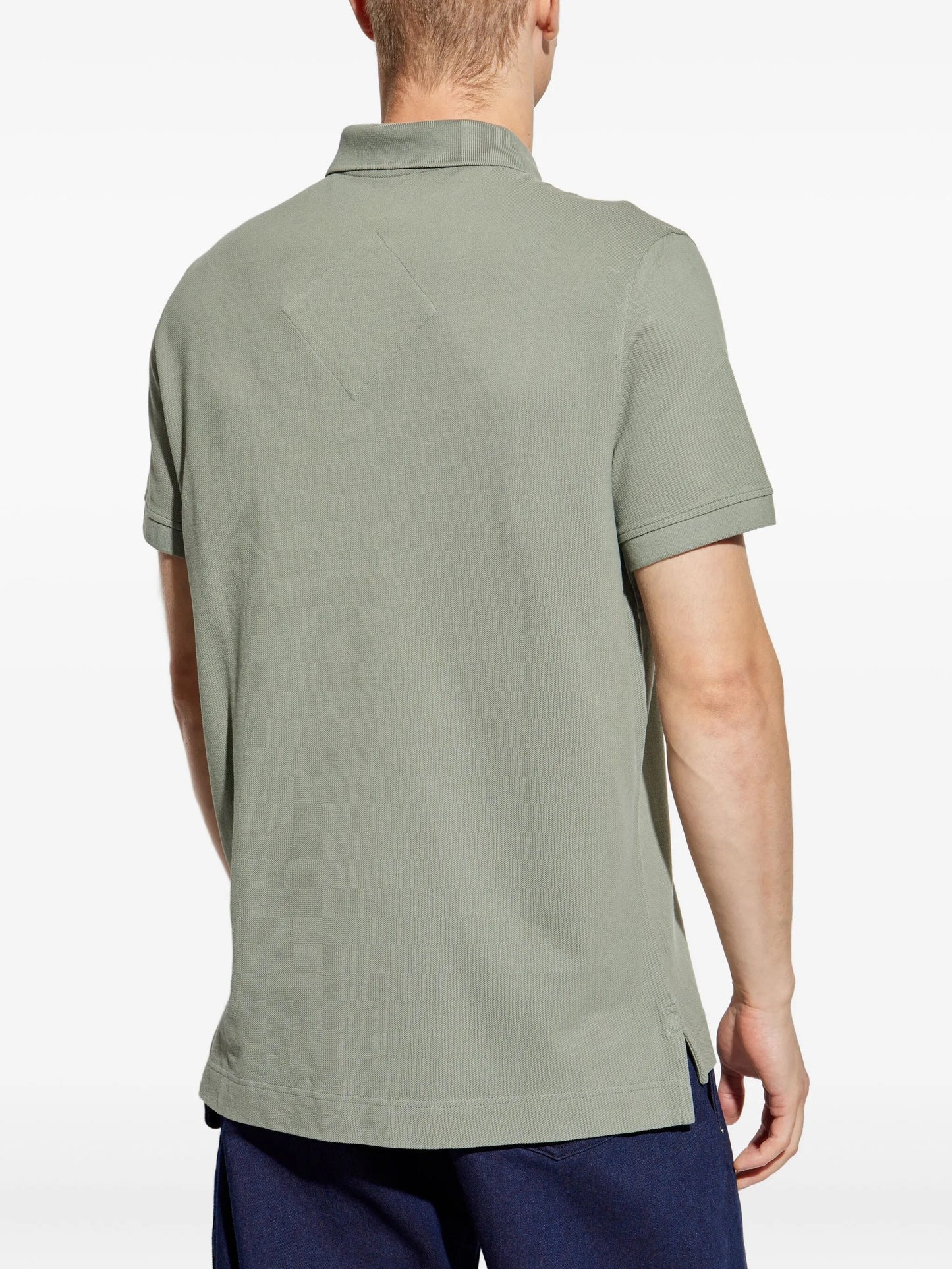 logo-patch polo shirt
