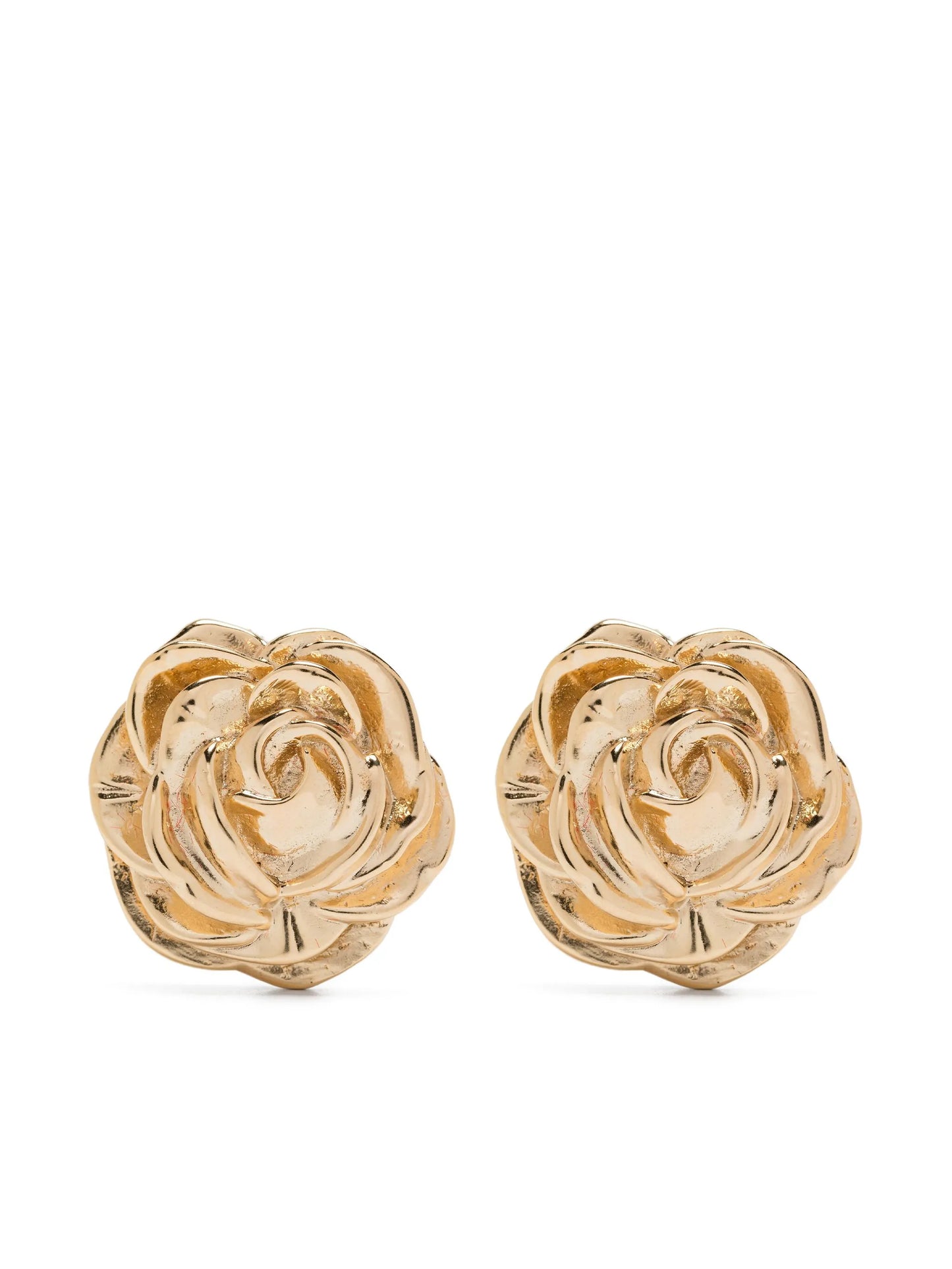 rose-shaped earrings