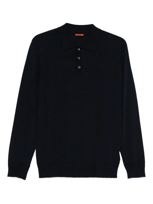 long-sleeve polo shirt
