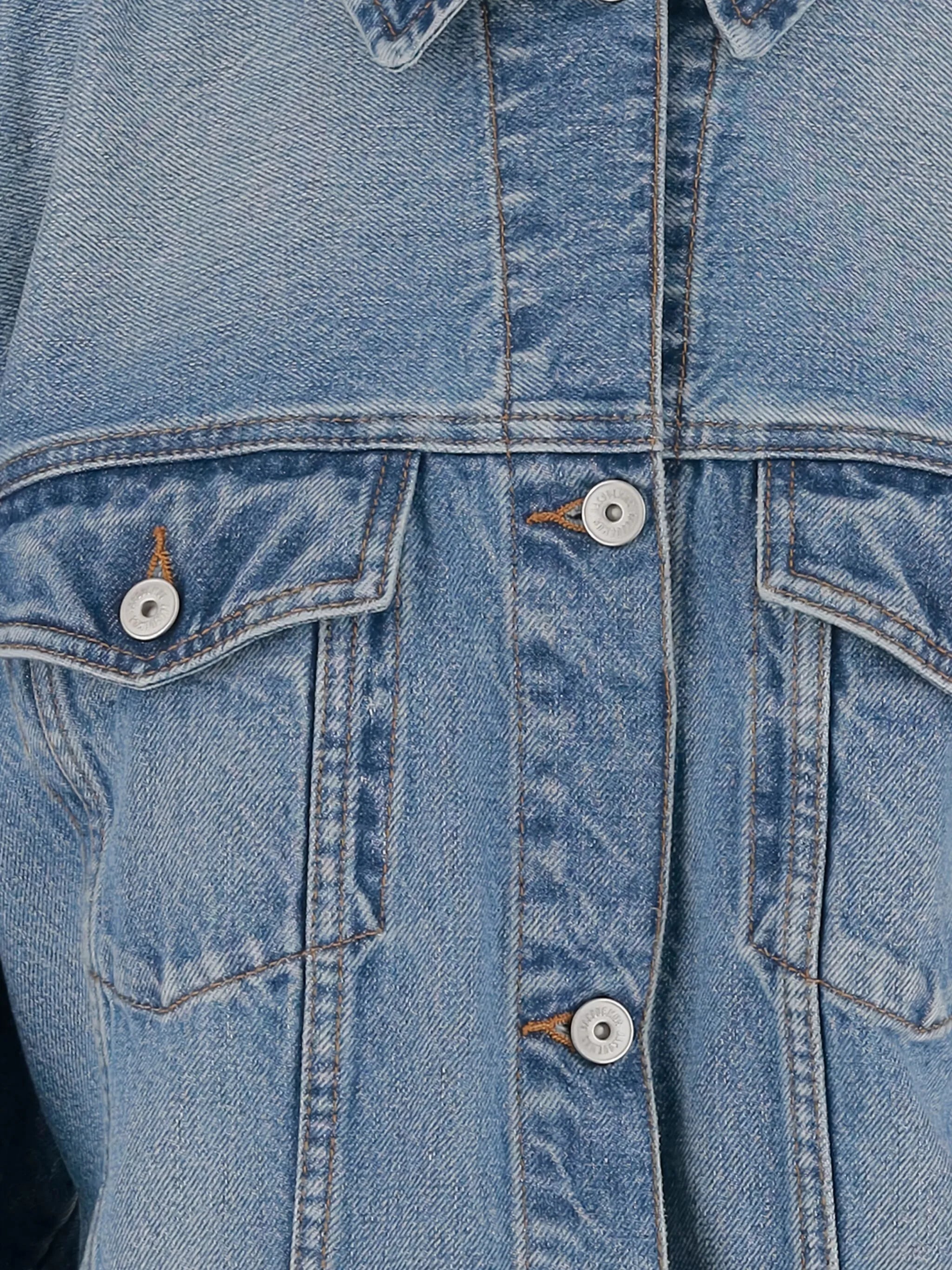belted denim jacket