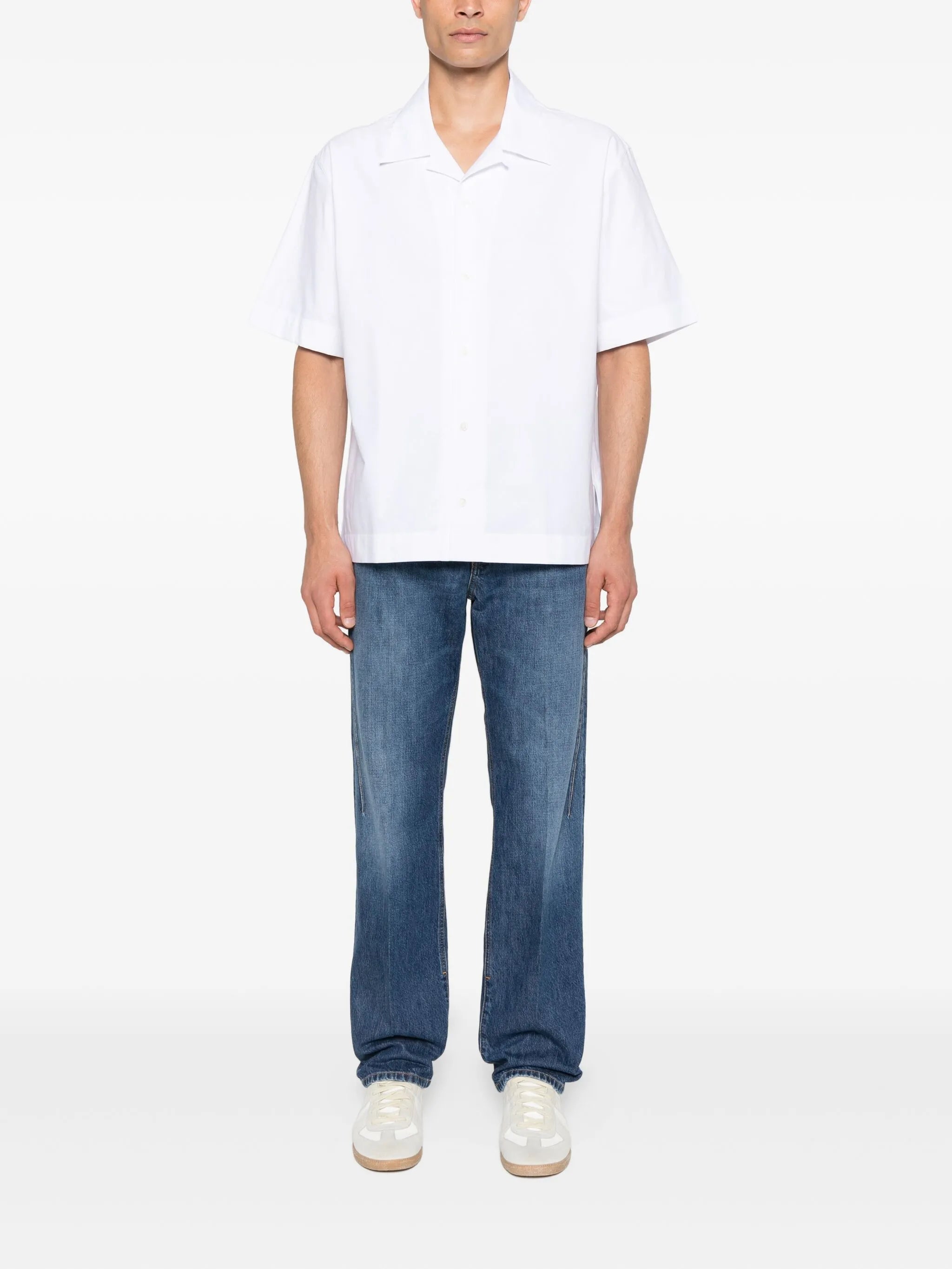 logo-embroidered jeans