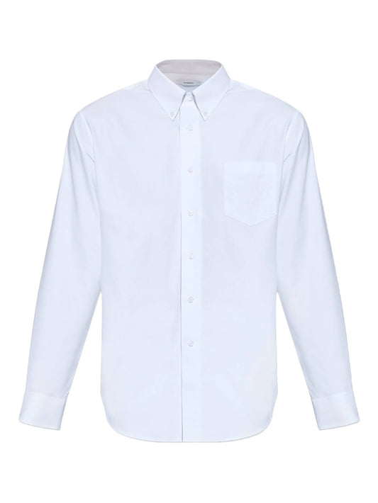 embroidered chest-pocket shirt