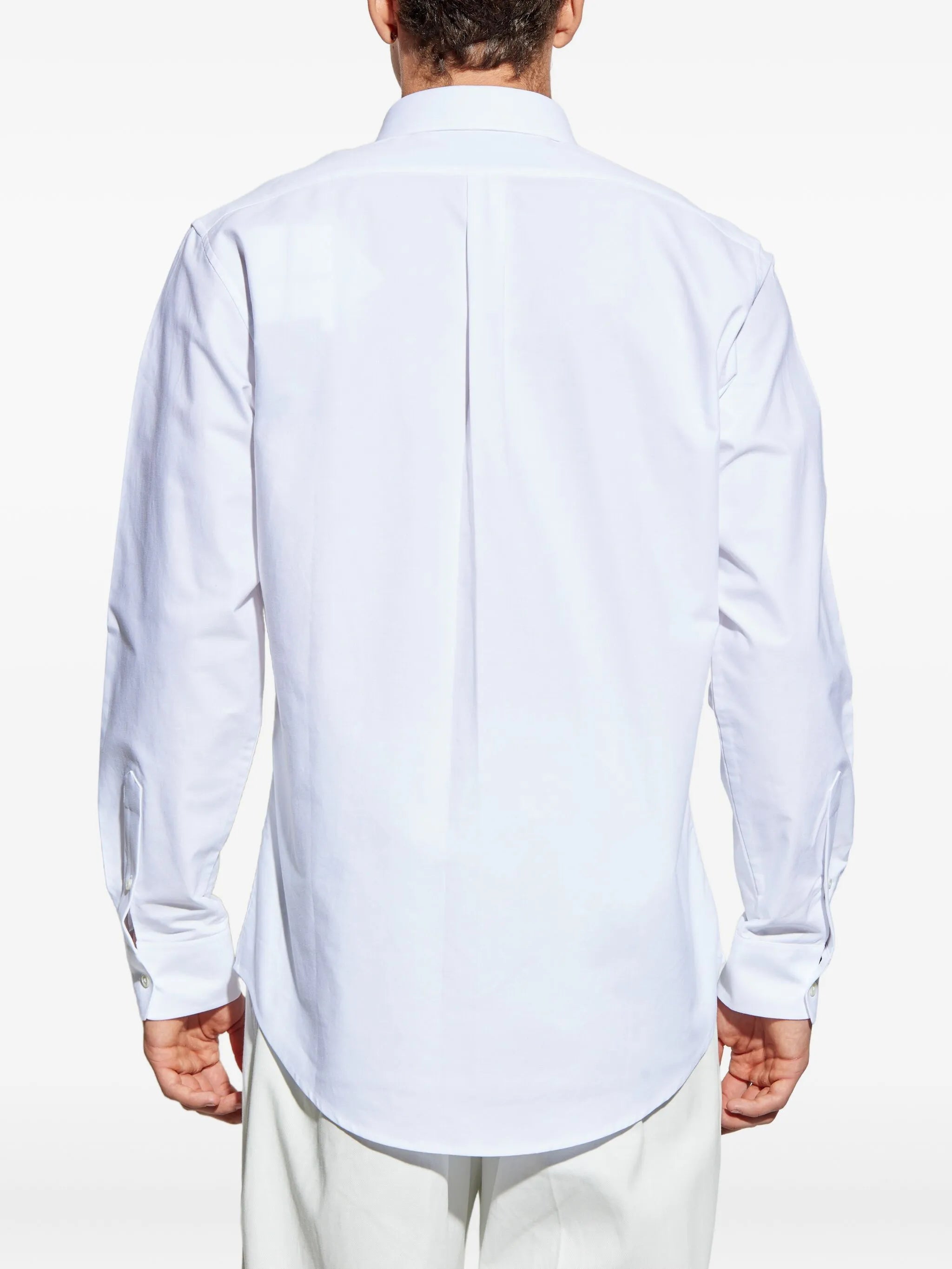 embroidered chest-pocket shirt