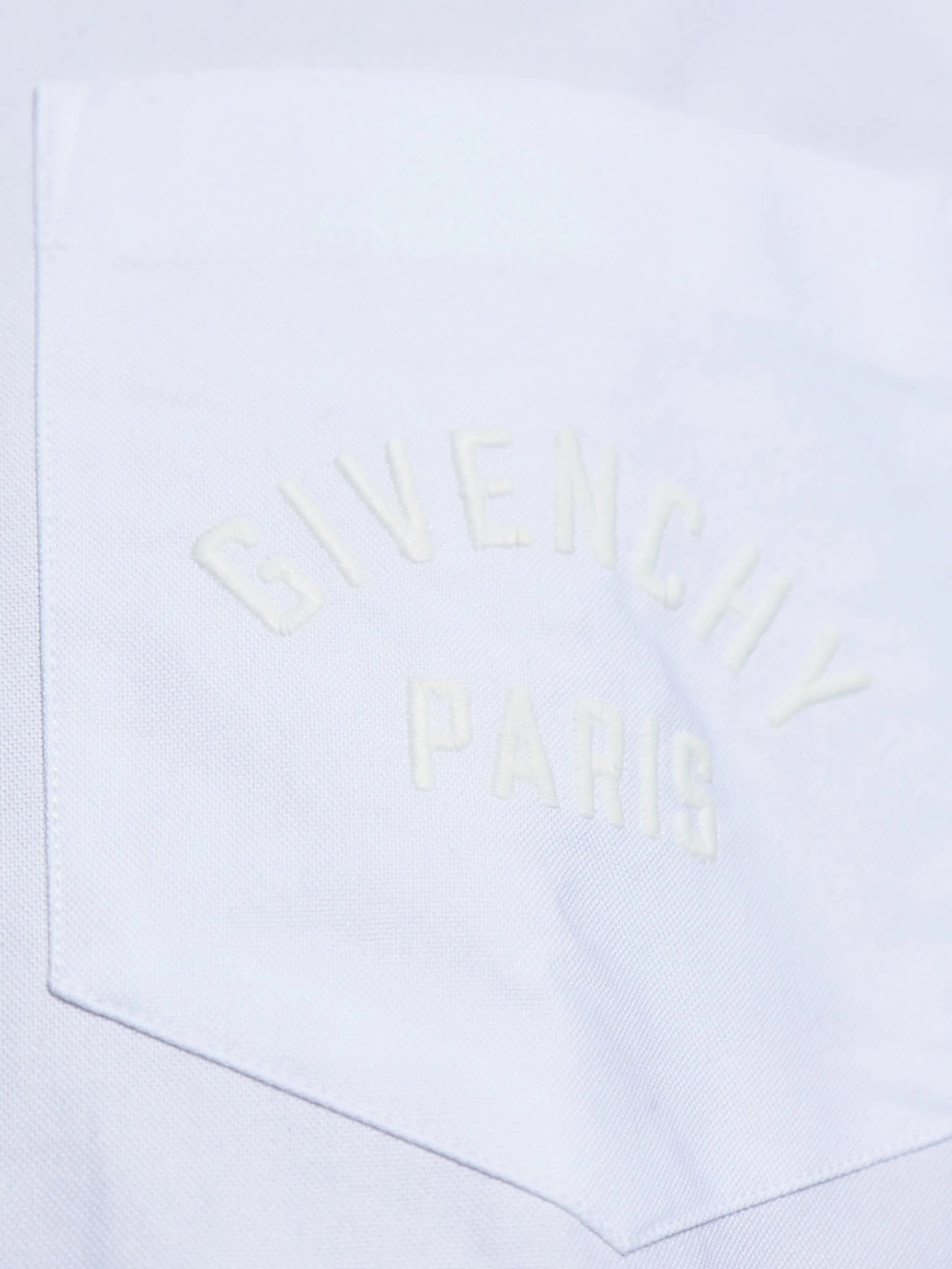 embroidered chest-pocket shirt