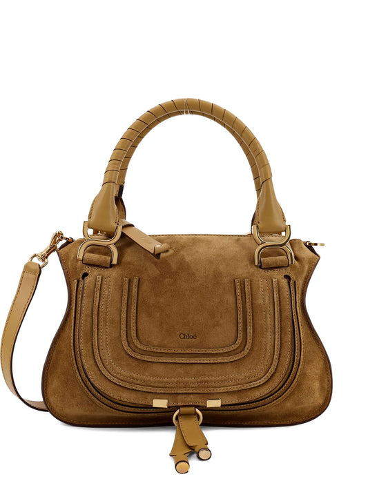 small Marcie suede bag