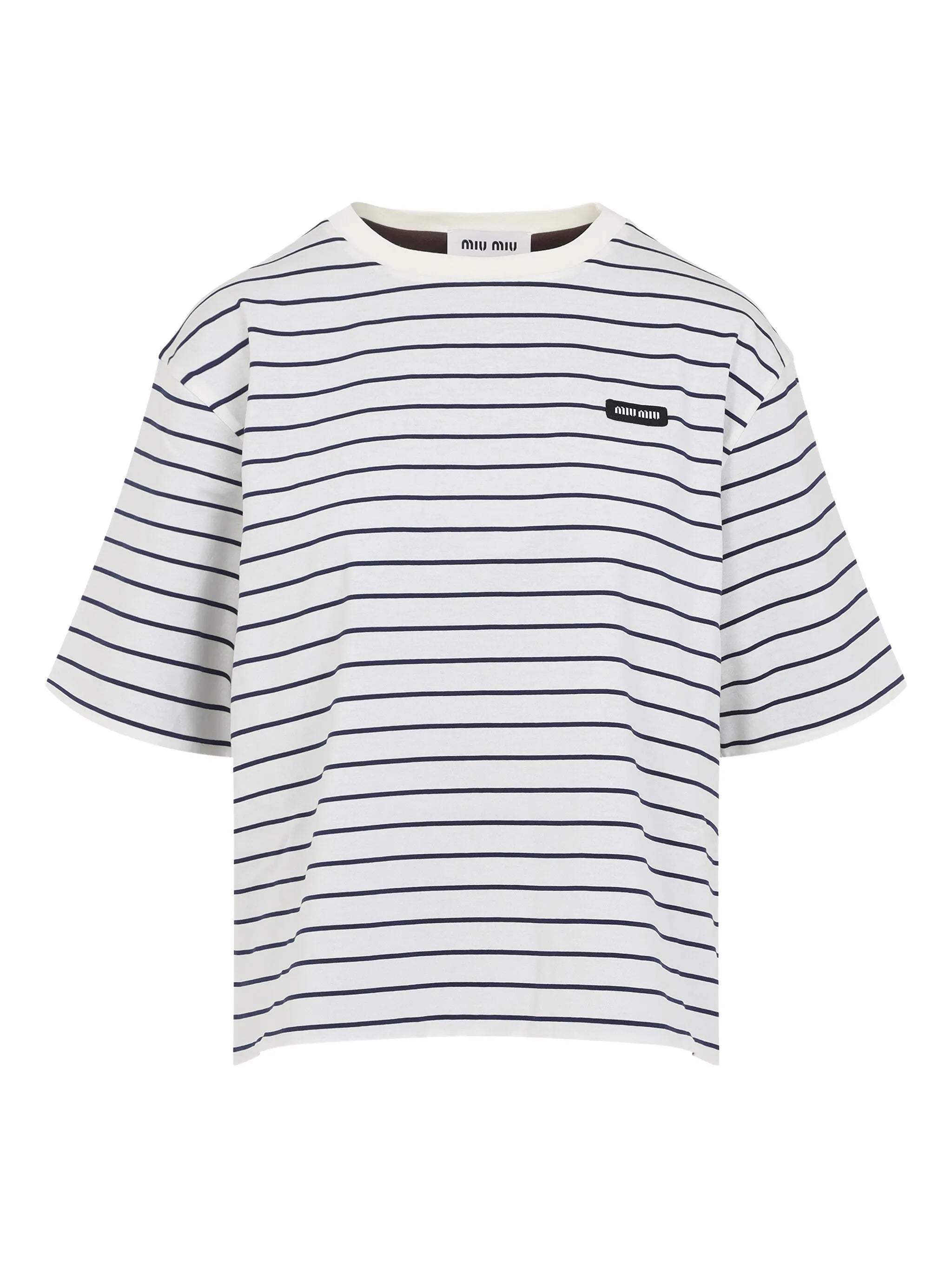 striped logo T-shirt