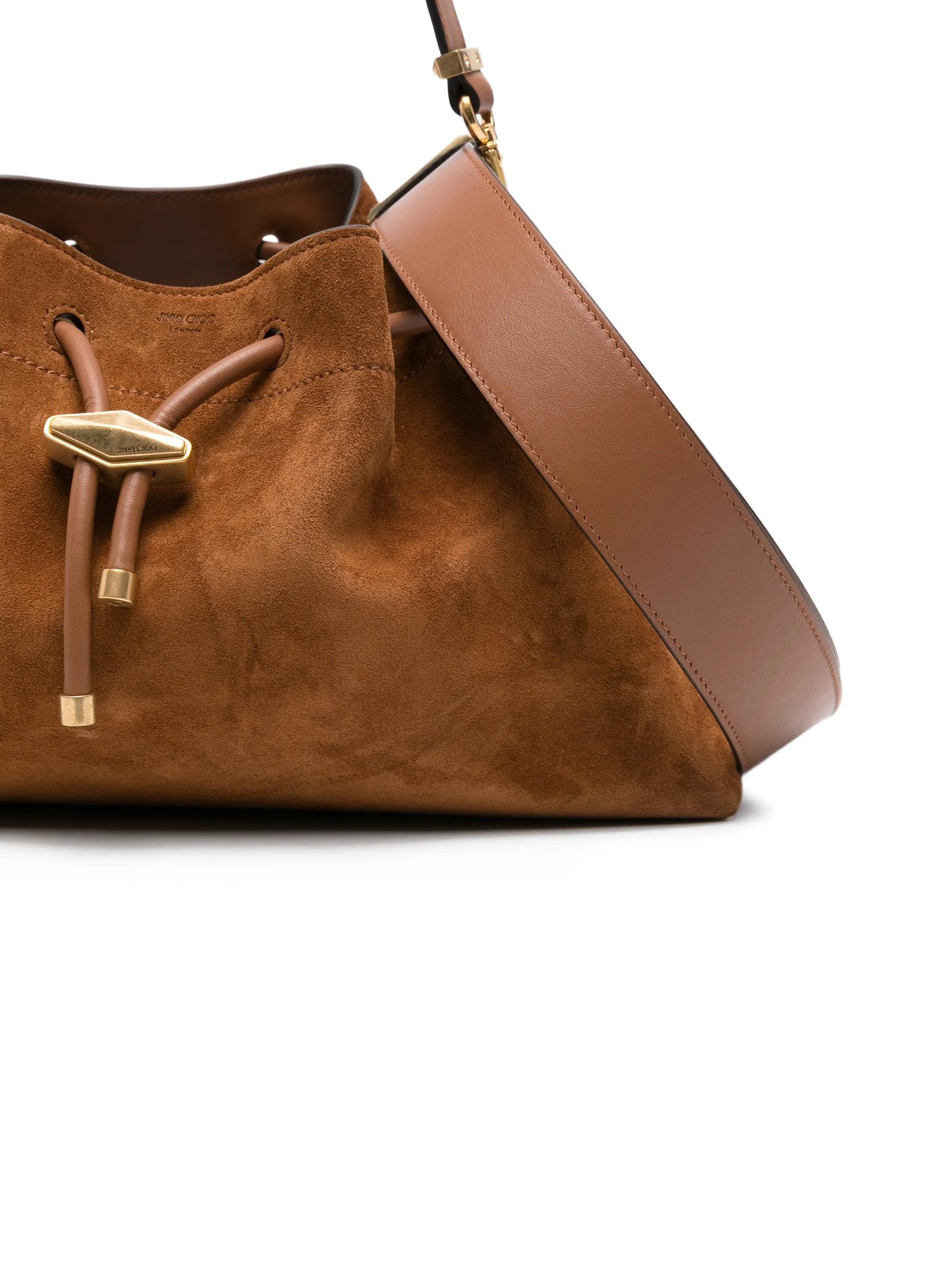 Bon Bon suede bucket bag