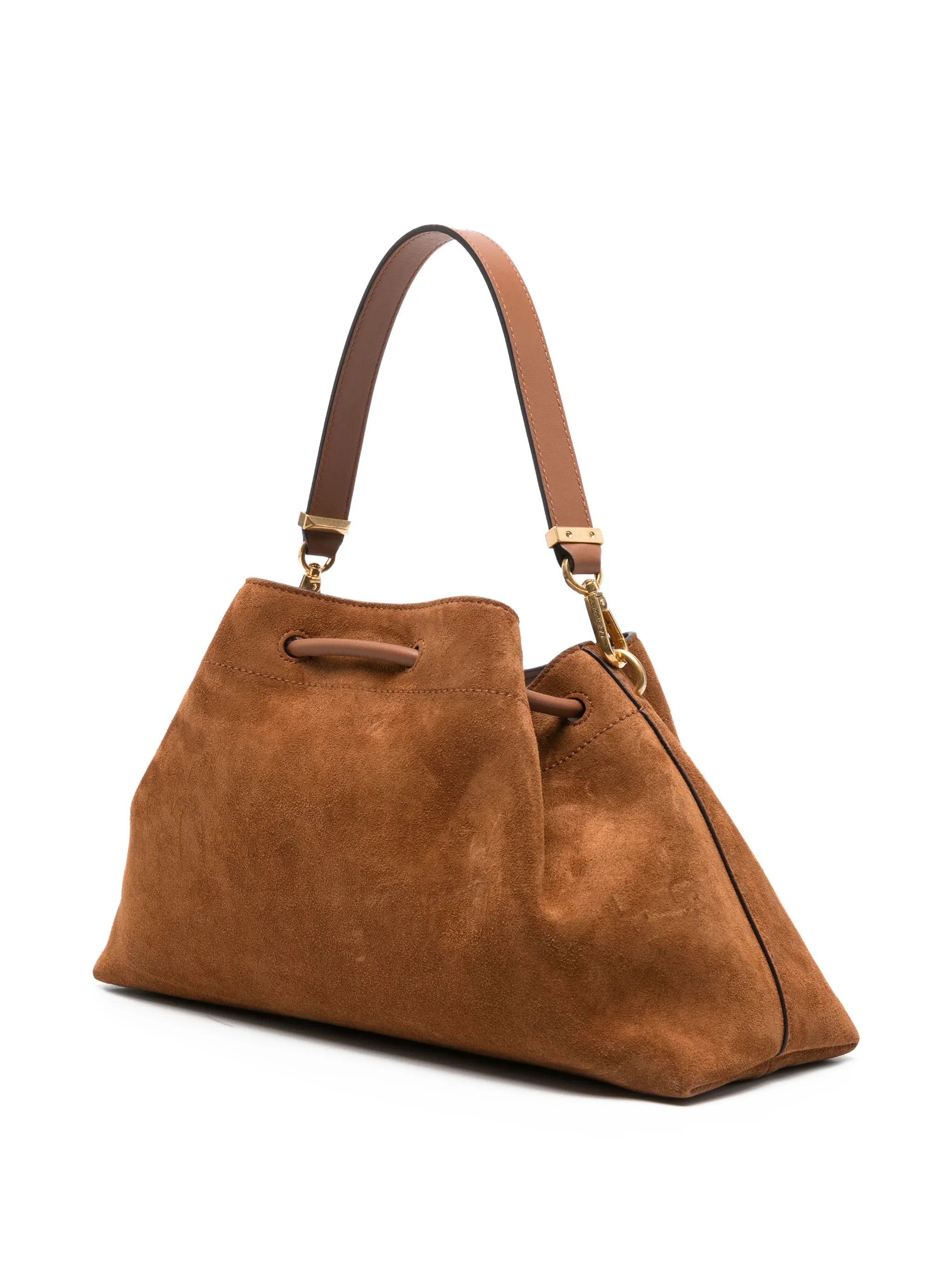 Bon Bon suede bucket bag