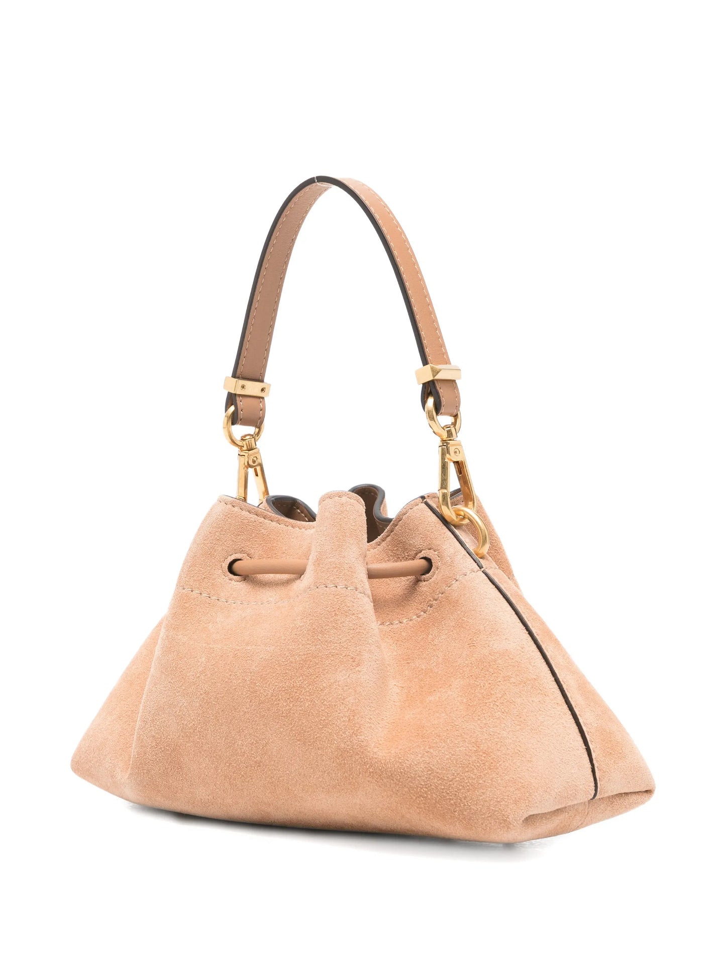 Small Cinch suede tote bag