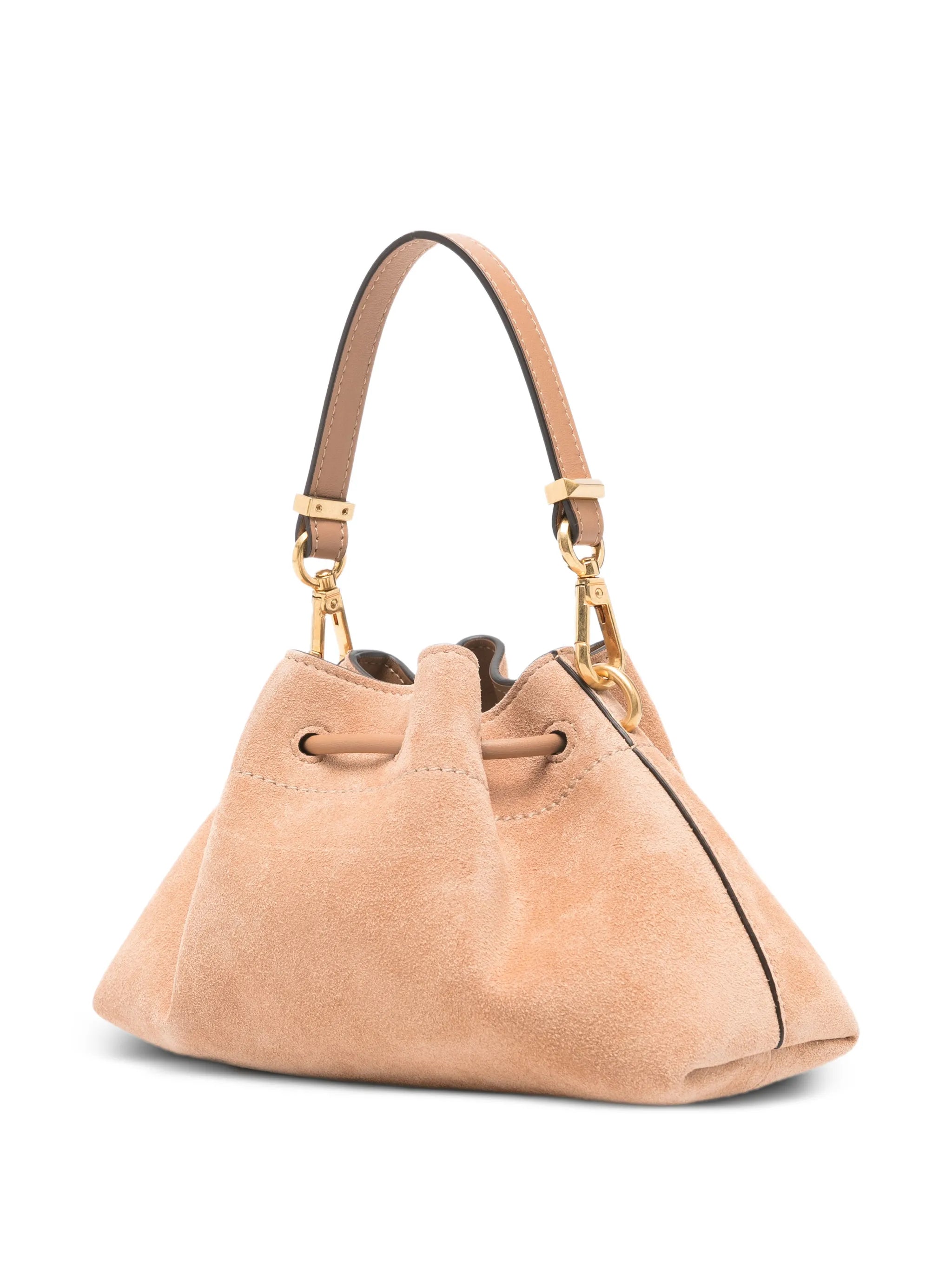 Small Cinch suede tote bag