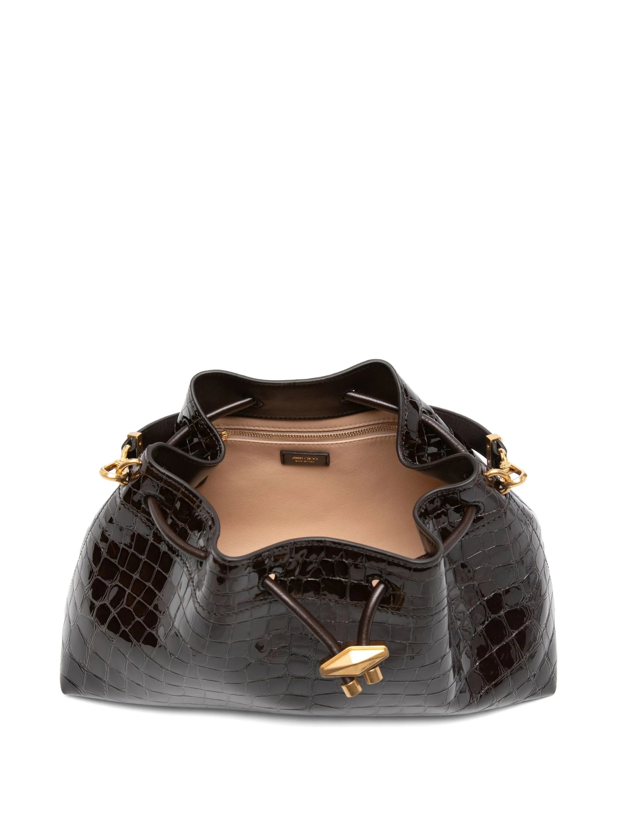 Bon Bon croc-effect bucket bag