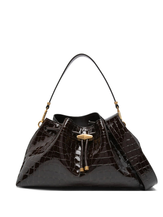 Bon Bon croc-effect bucket bag