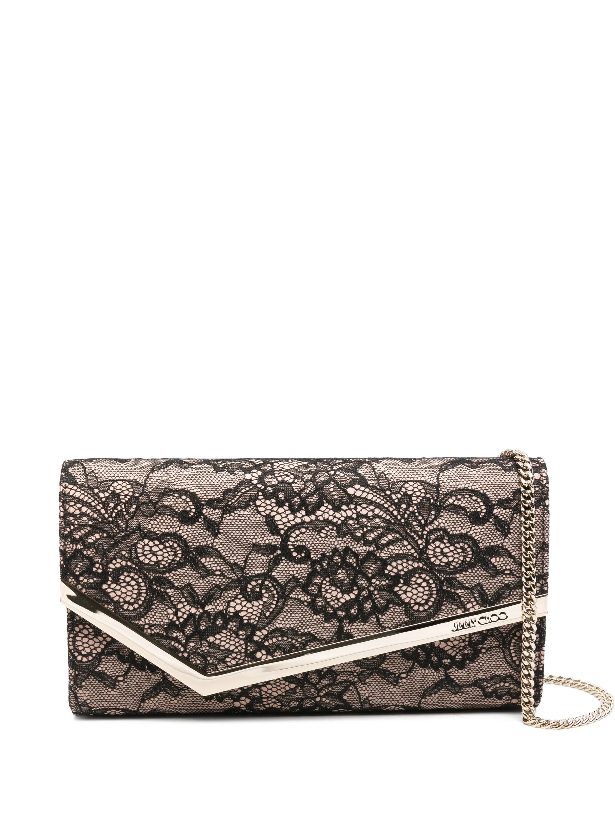 Emmie lace chain clutch bag