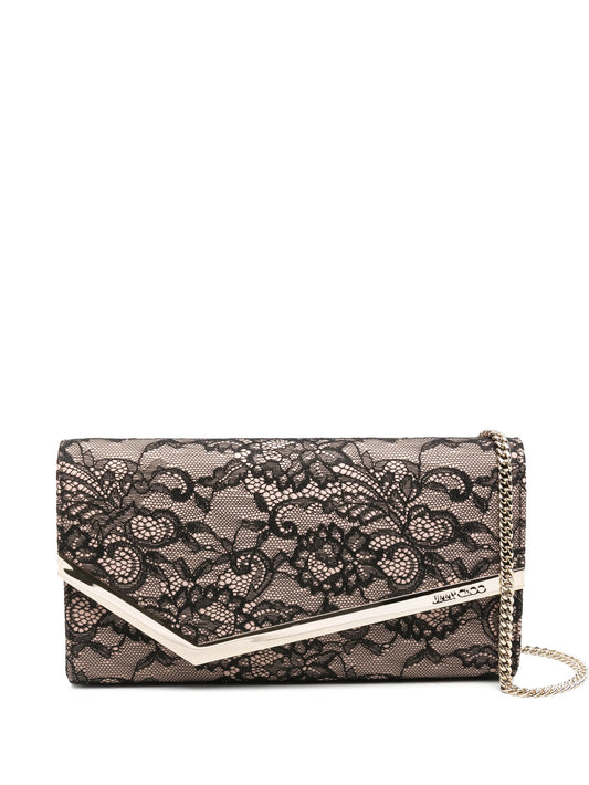 Emmie lace chain clutch bag