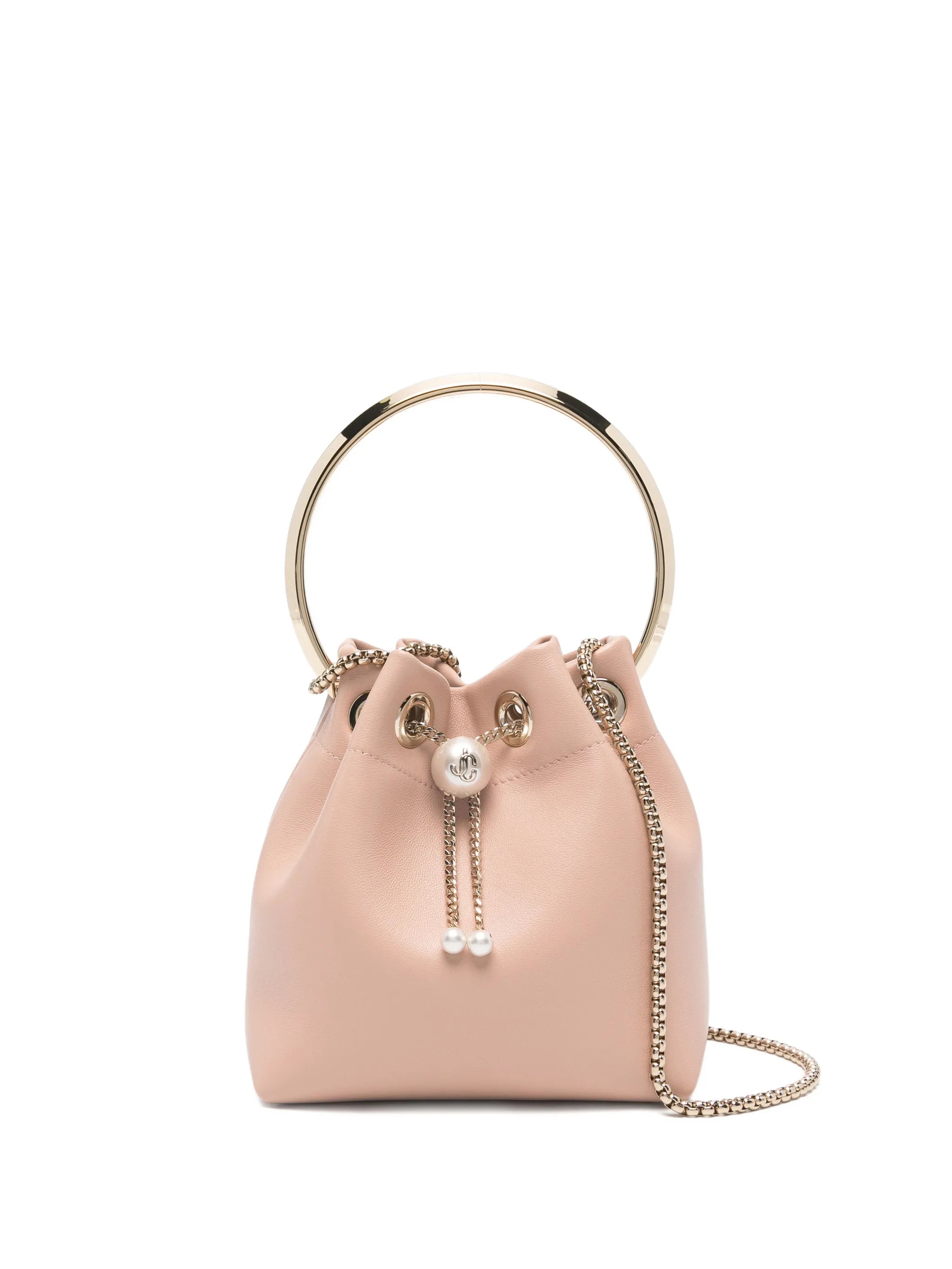 Bon Bon pearl-embellished bucket bag