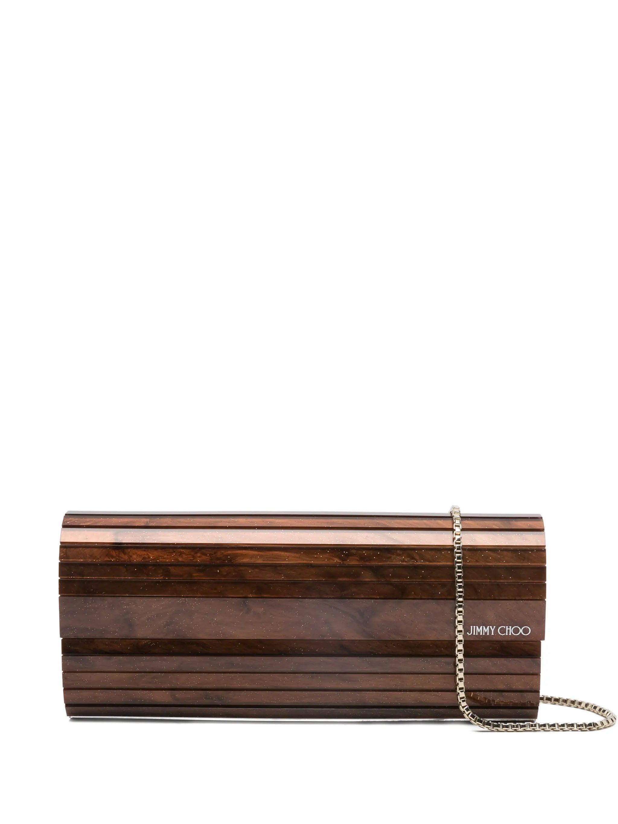 Sweetie marble-effect clutch bag