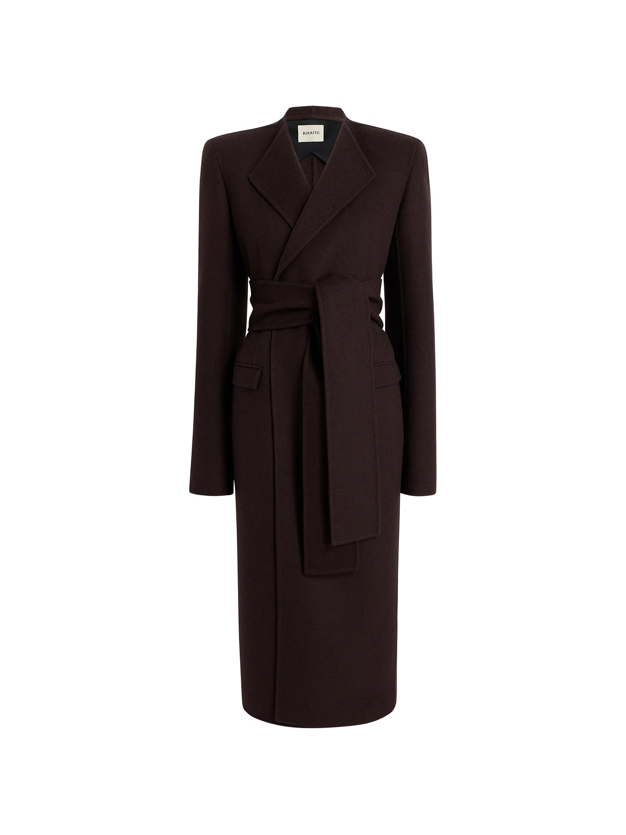 belted wrap coat
