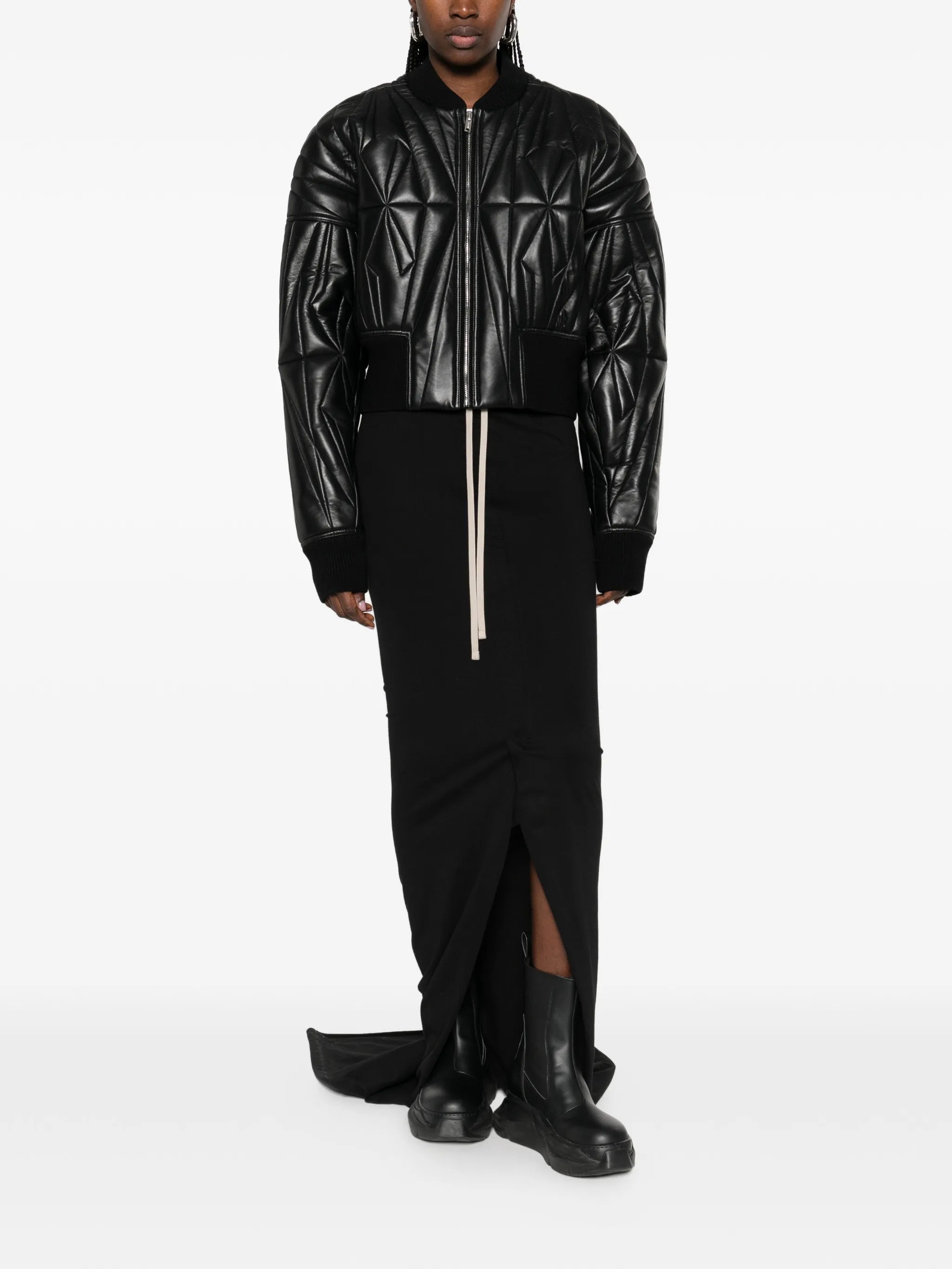quilted zip jacket