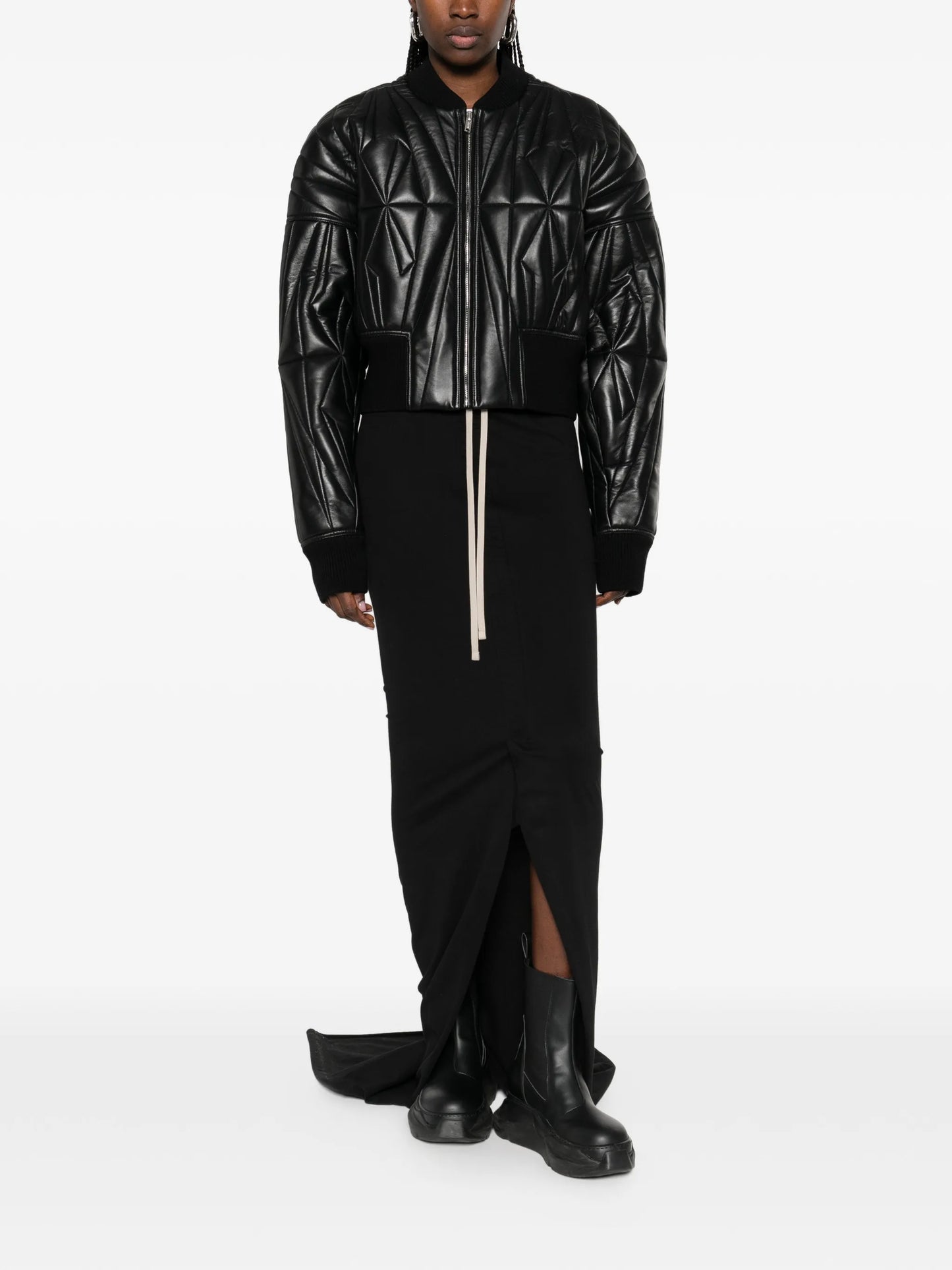 quilted zip jacket