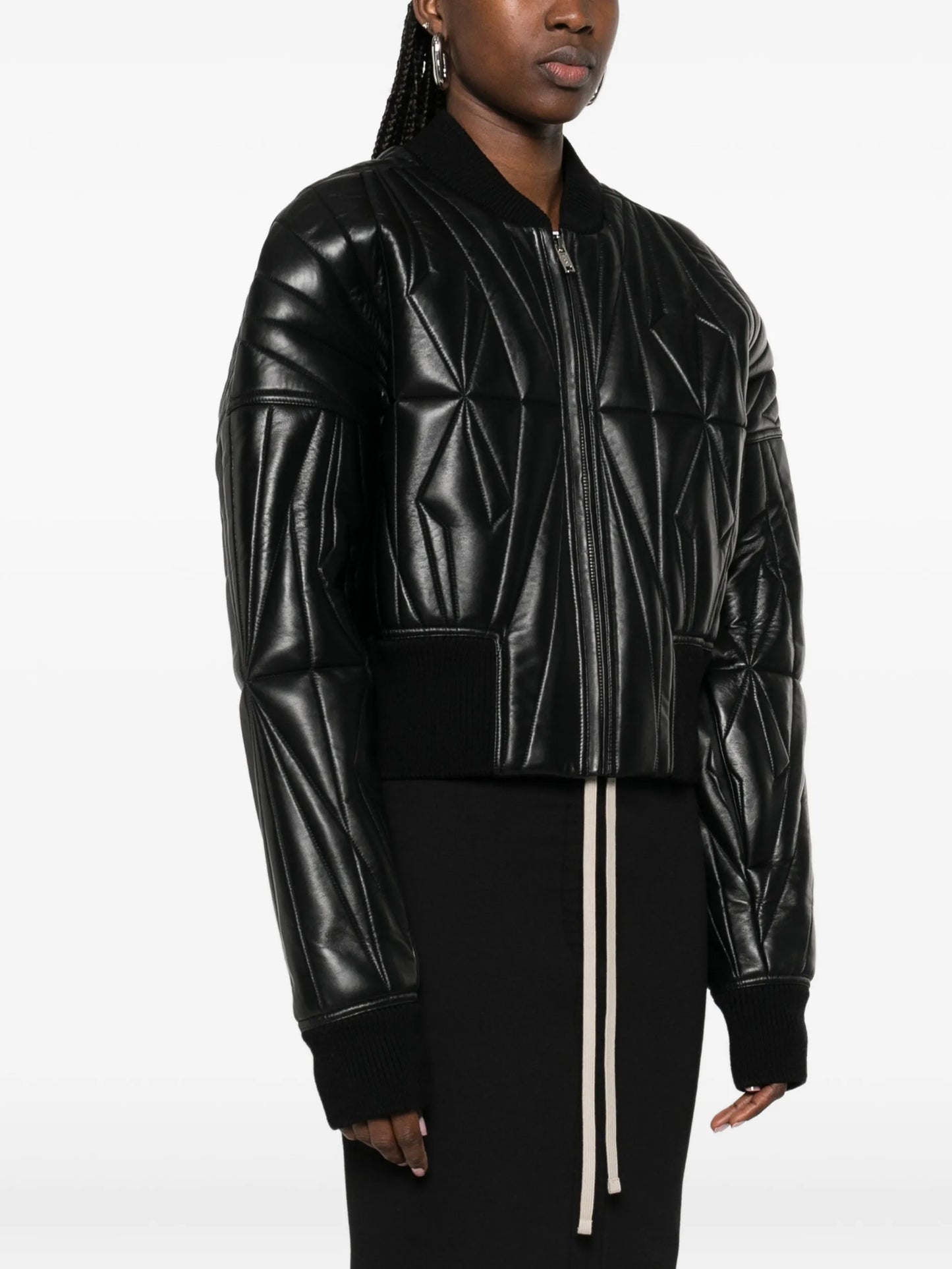 quilted zip jacket